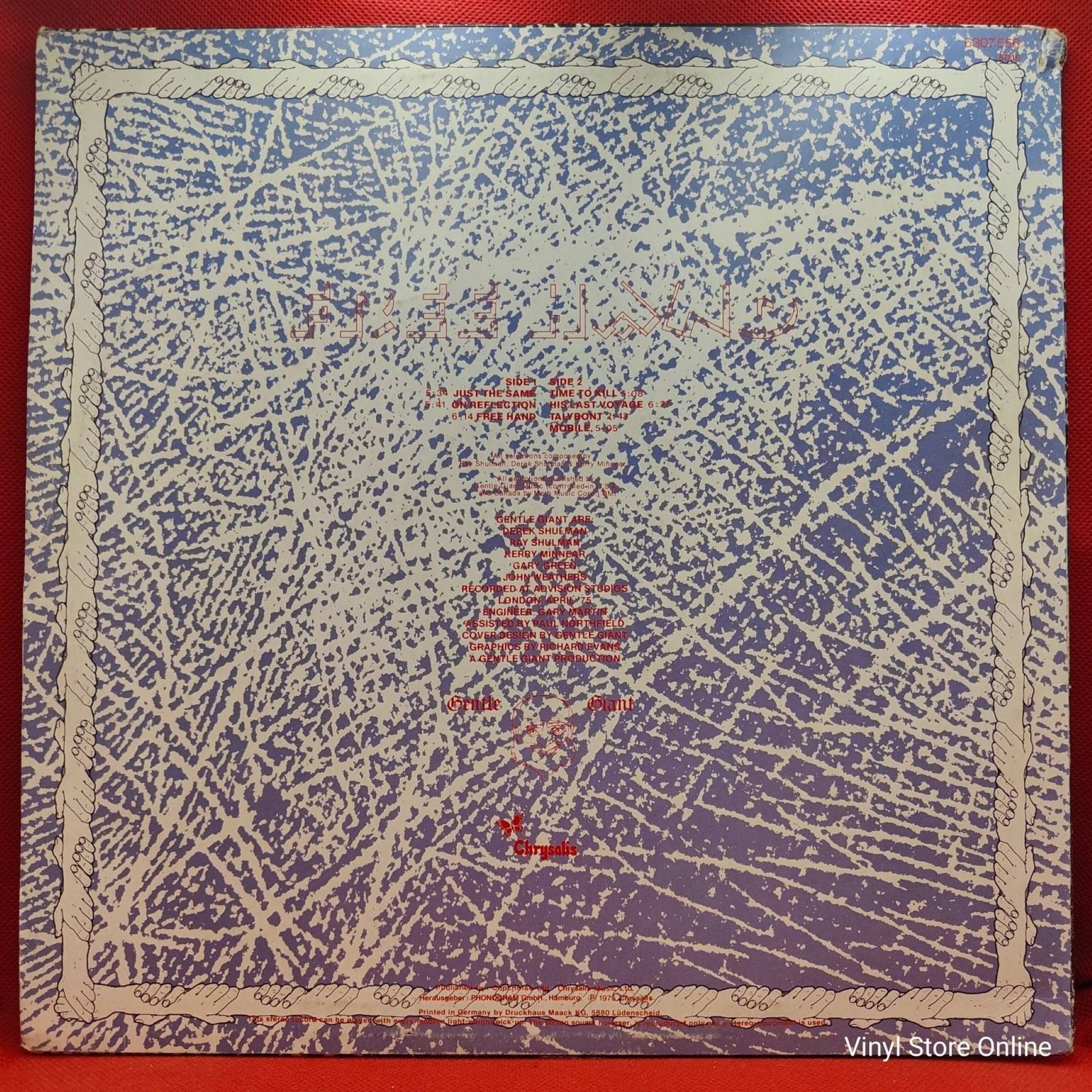 Gentle Giant ‎– Free Hand - Vinyl Store Online