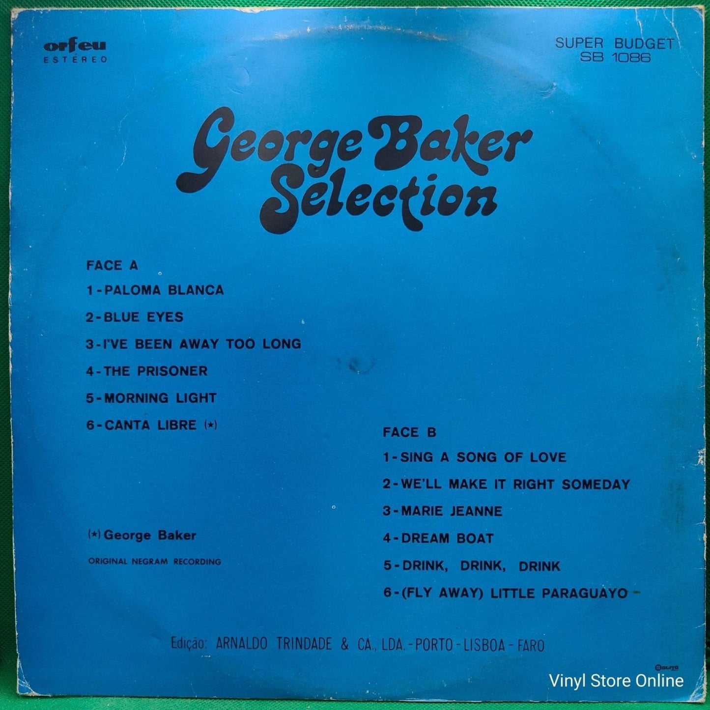 George Baker Selection ‎– Paloma Blanca - Vinyl Store Online