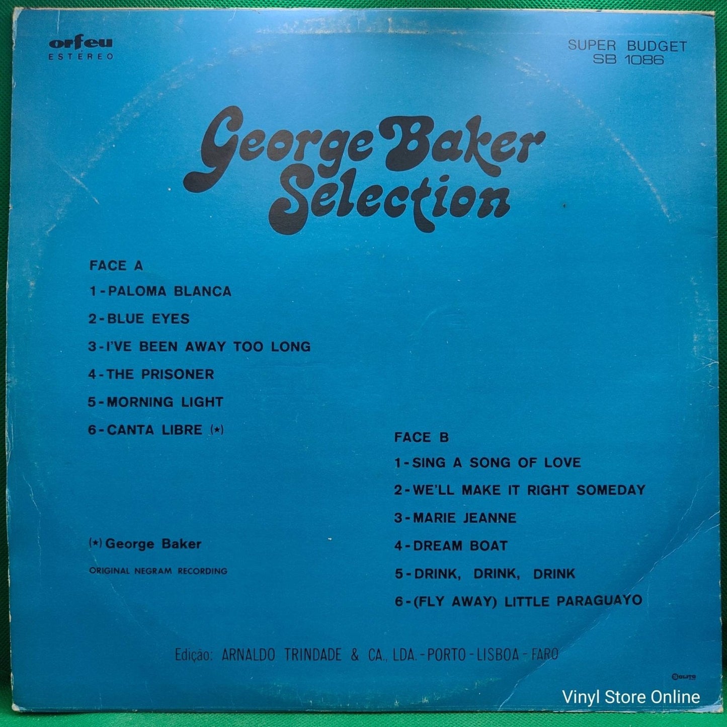 George Baker Selection ‎– Paloma Blanca - Vinyl Store Online