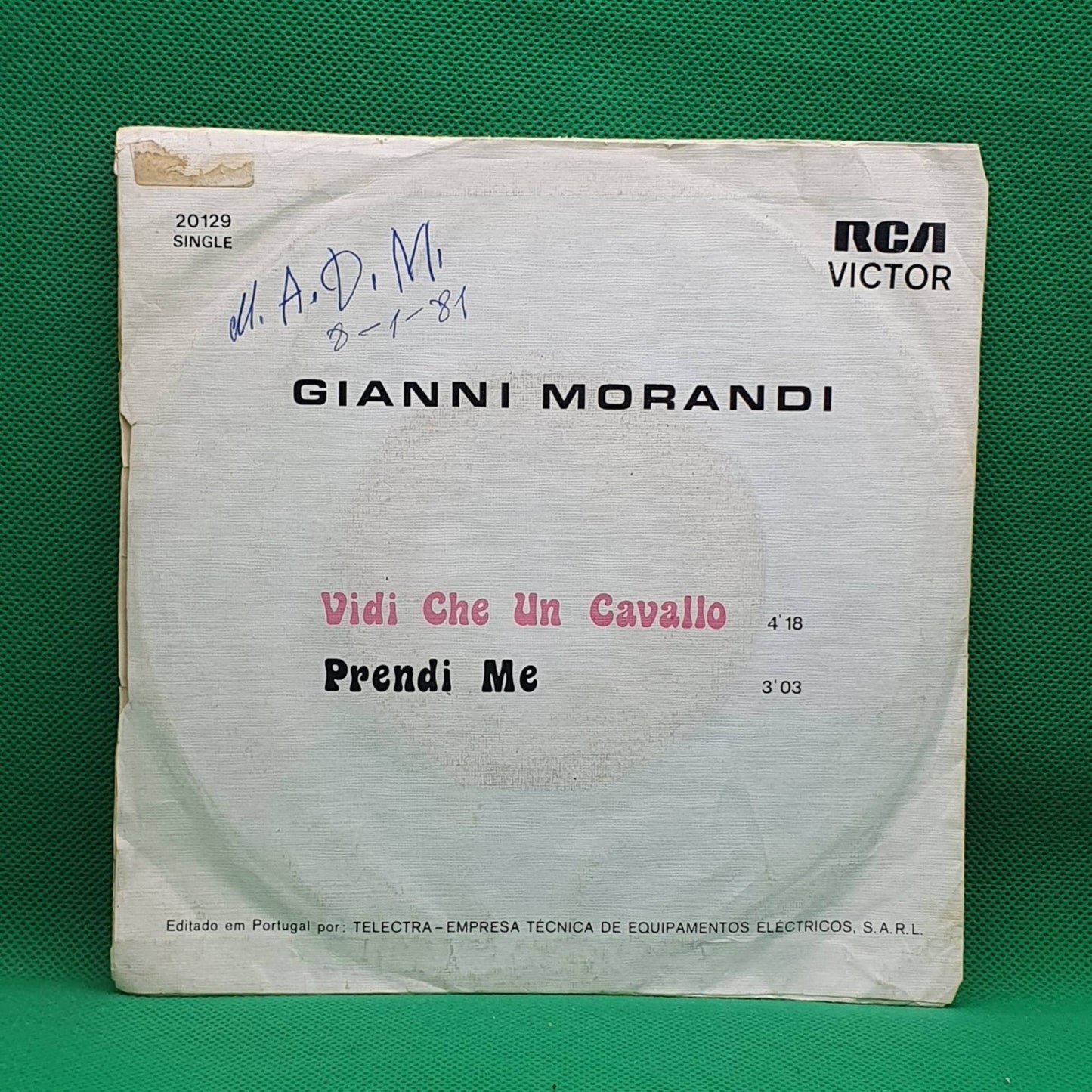 Gianni Morandi ‎– Vidi Che Un Cavallo / Prendi Me - Vinyl Store Online
