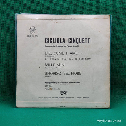 Gigliola Cinquetti ‎– Dio, Come Ti Amo - Vinyl Store Online