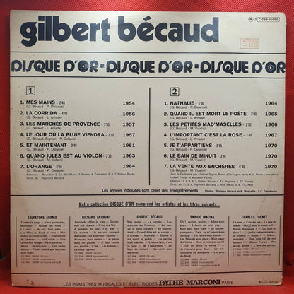 Gilbert Bécaud ‎– Disque D'Or - Vinyl Store Online