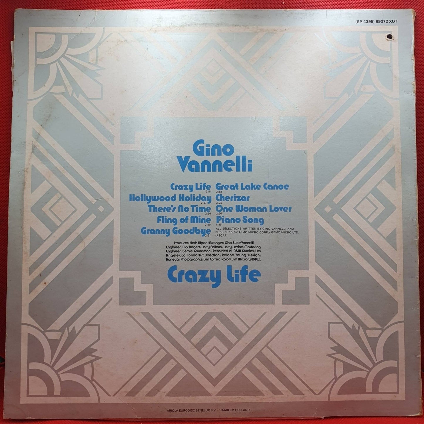 Gino Vannelli ‎– Crazy Life - Vinyl Store Online