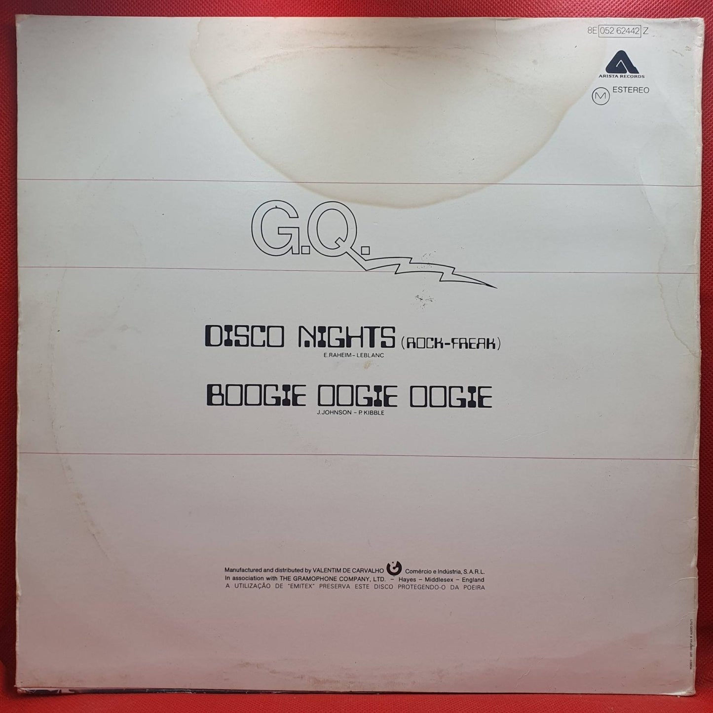 GQ ‎– Disco Nights (Rock - Freak) - Vinyl Store Online