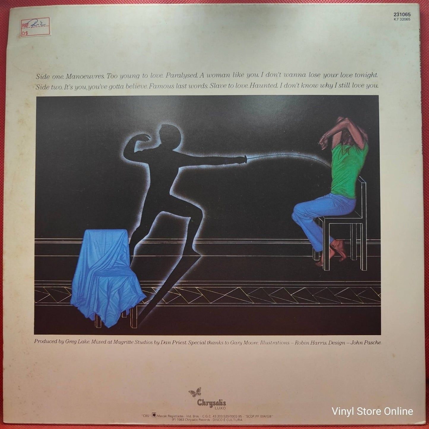 Greg Lake ‎– Manoeuvres - Vinyl Store Online