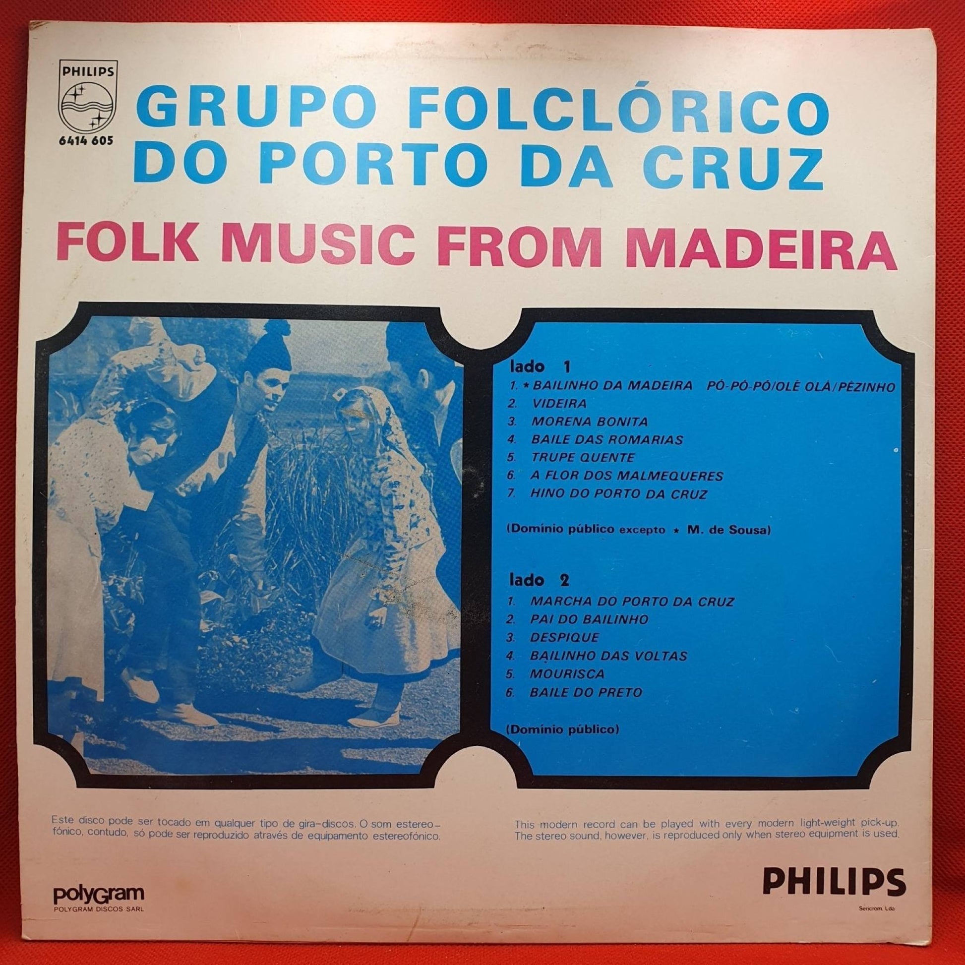 Grupo Folklorico Do Porto Da Cruz ‎– Bailinho Da Madeira - Vinyl Store Online