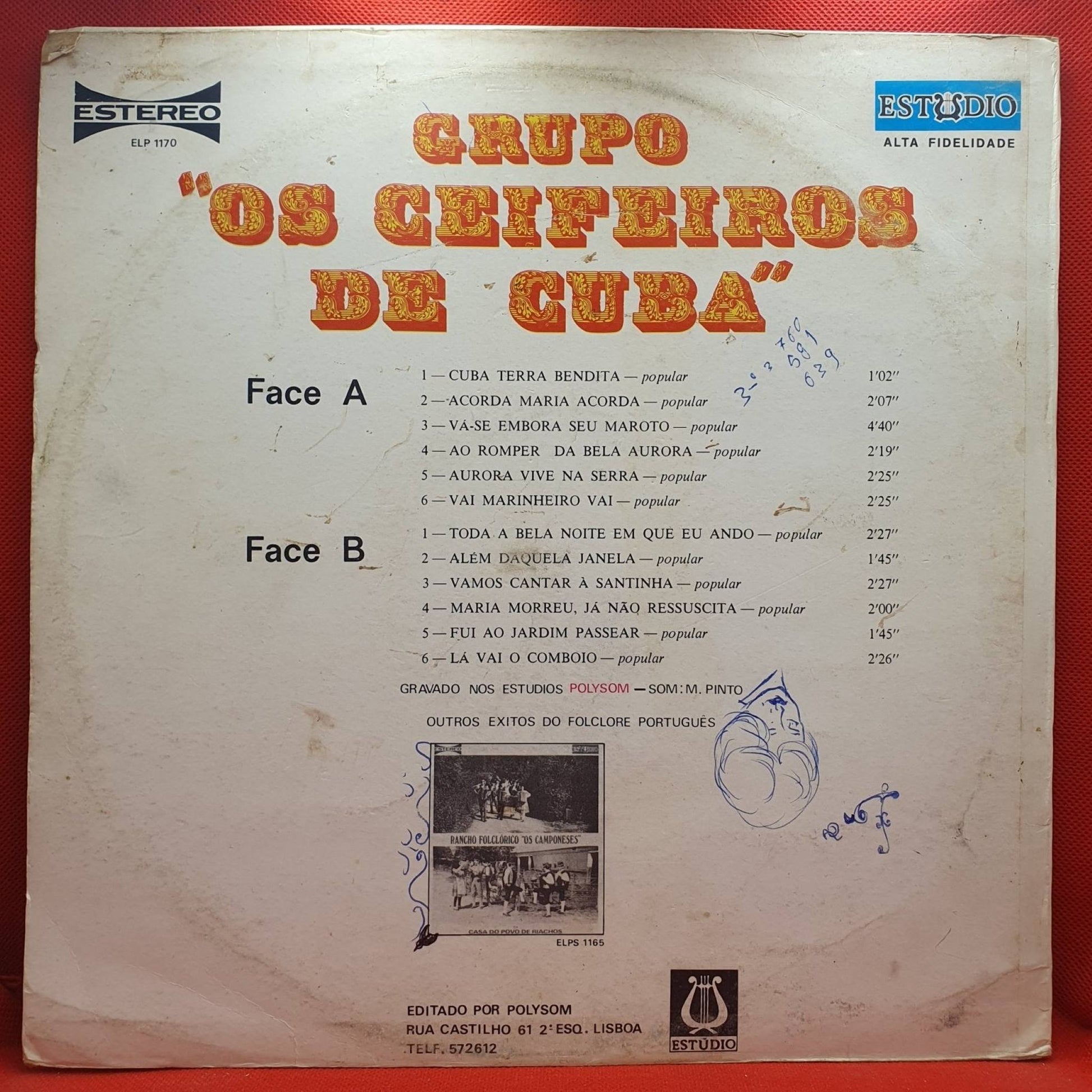 Grupo Os Ceifeiros De Cuba ‎– Grupo Os Ceifeiros De Cuba - Vinyl Store Online