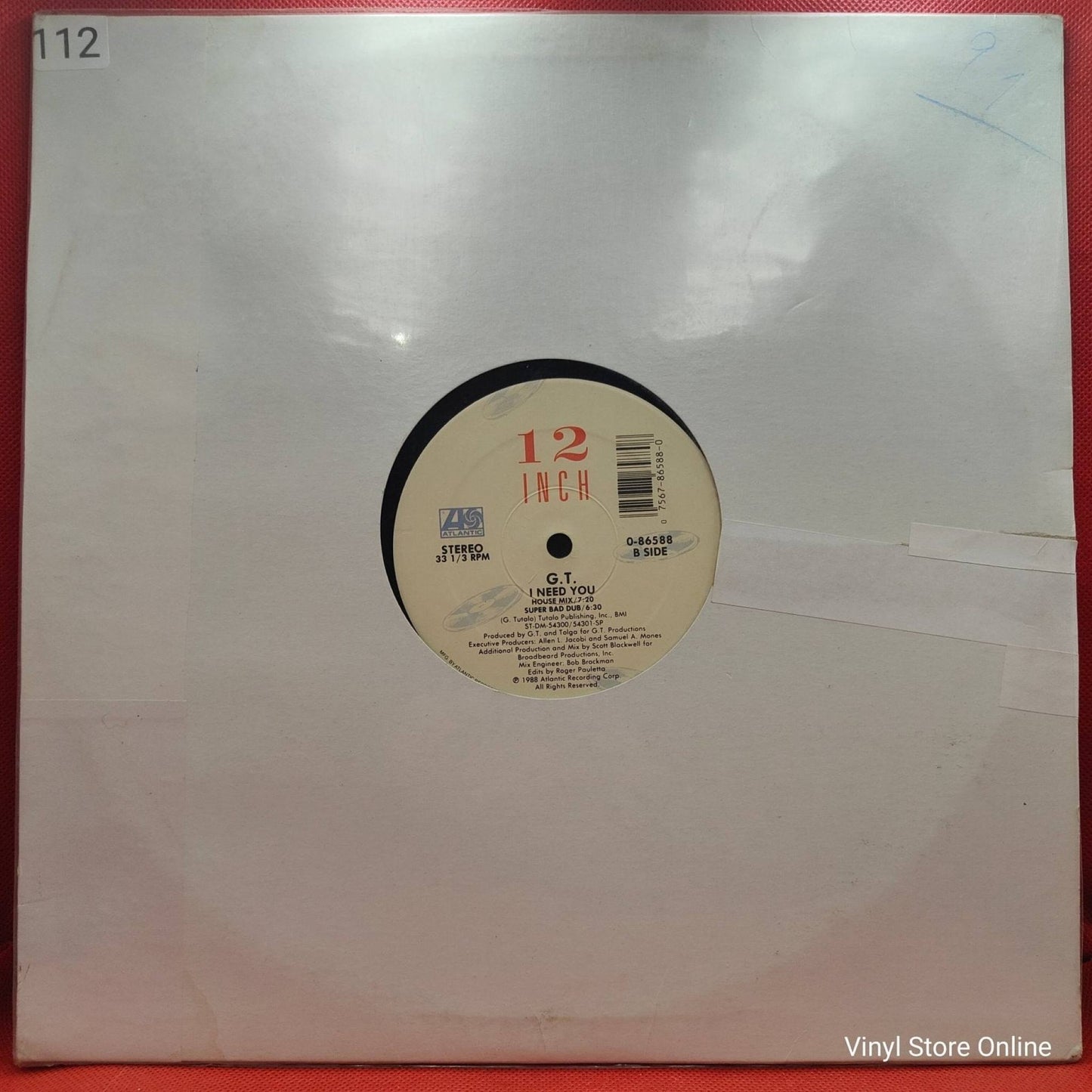 G.T. ‎– I Need You - Vinyl Store Online