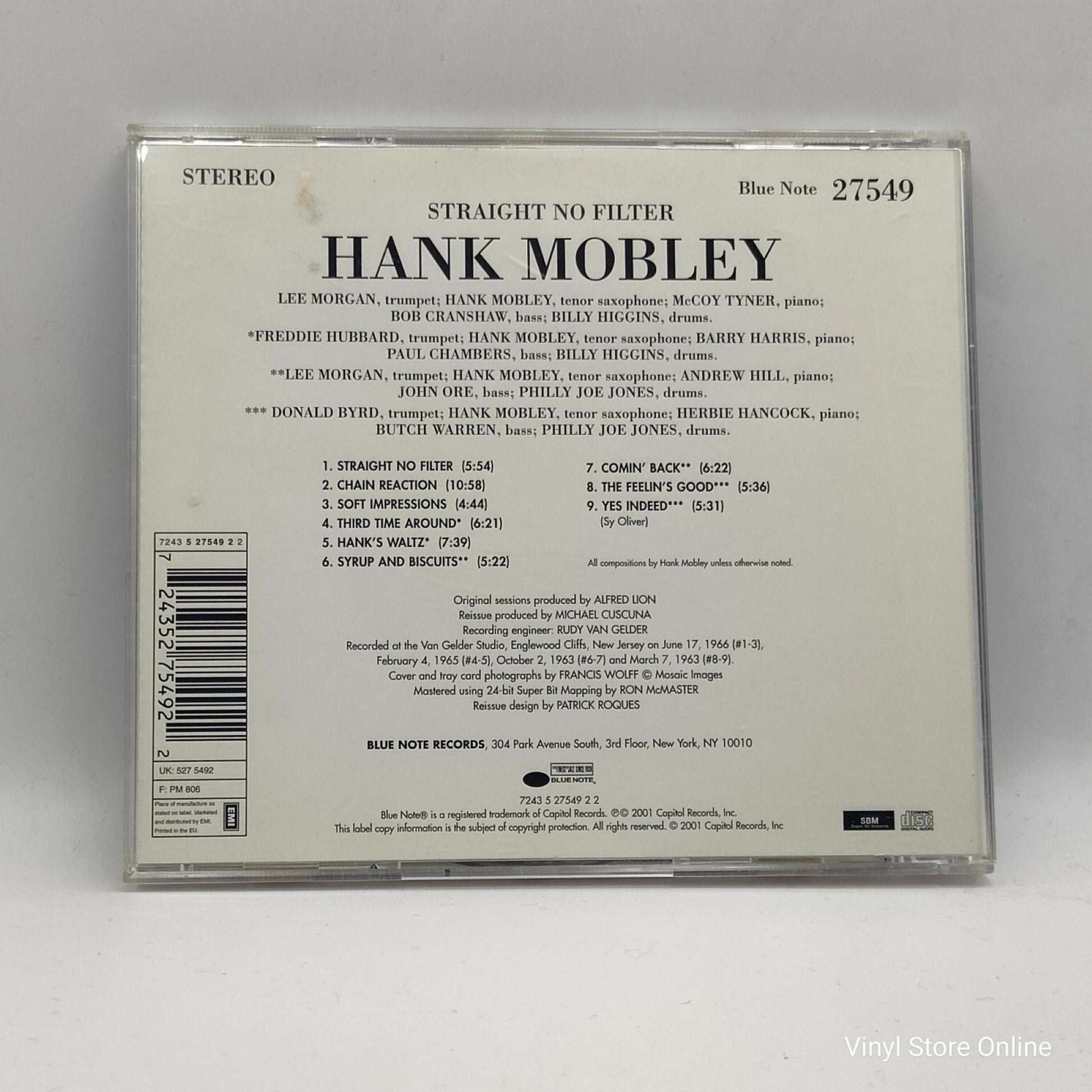 Hank Mobley ‎– Straight No Filter - Vinyl Store Online