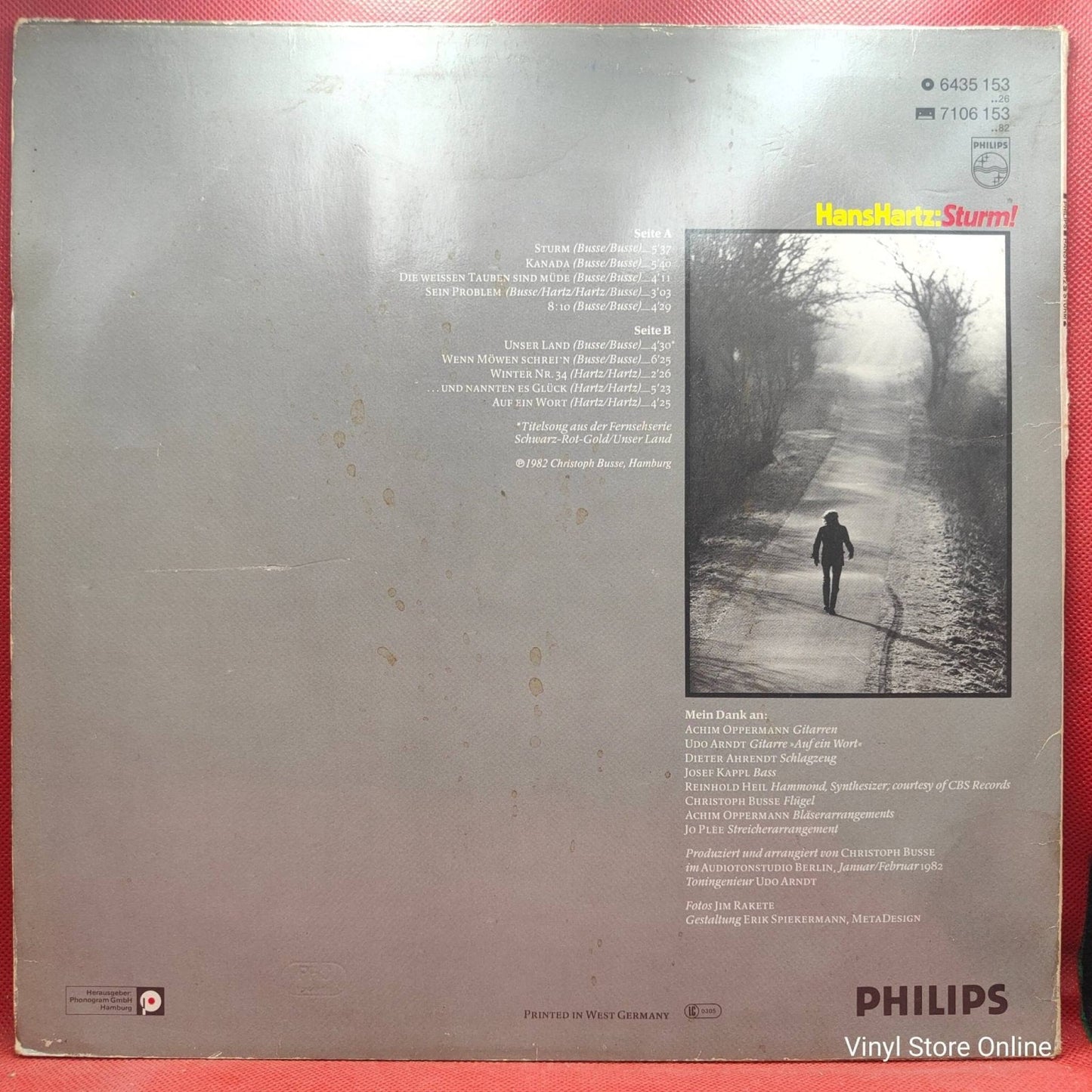 Hans Hartz ‎– Sturm! - Vinyl Store Online