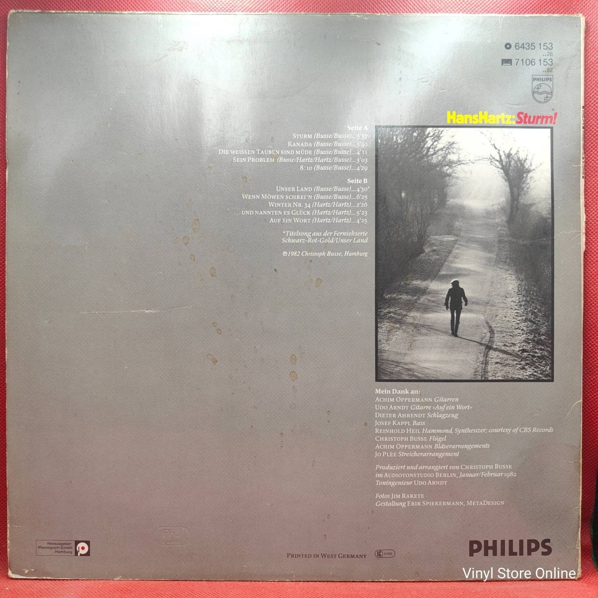 Hans Hartz ‎– Sturm! - Vinyl Store Online