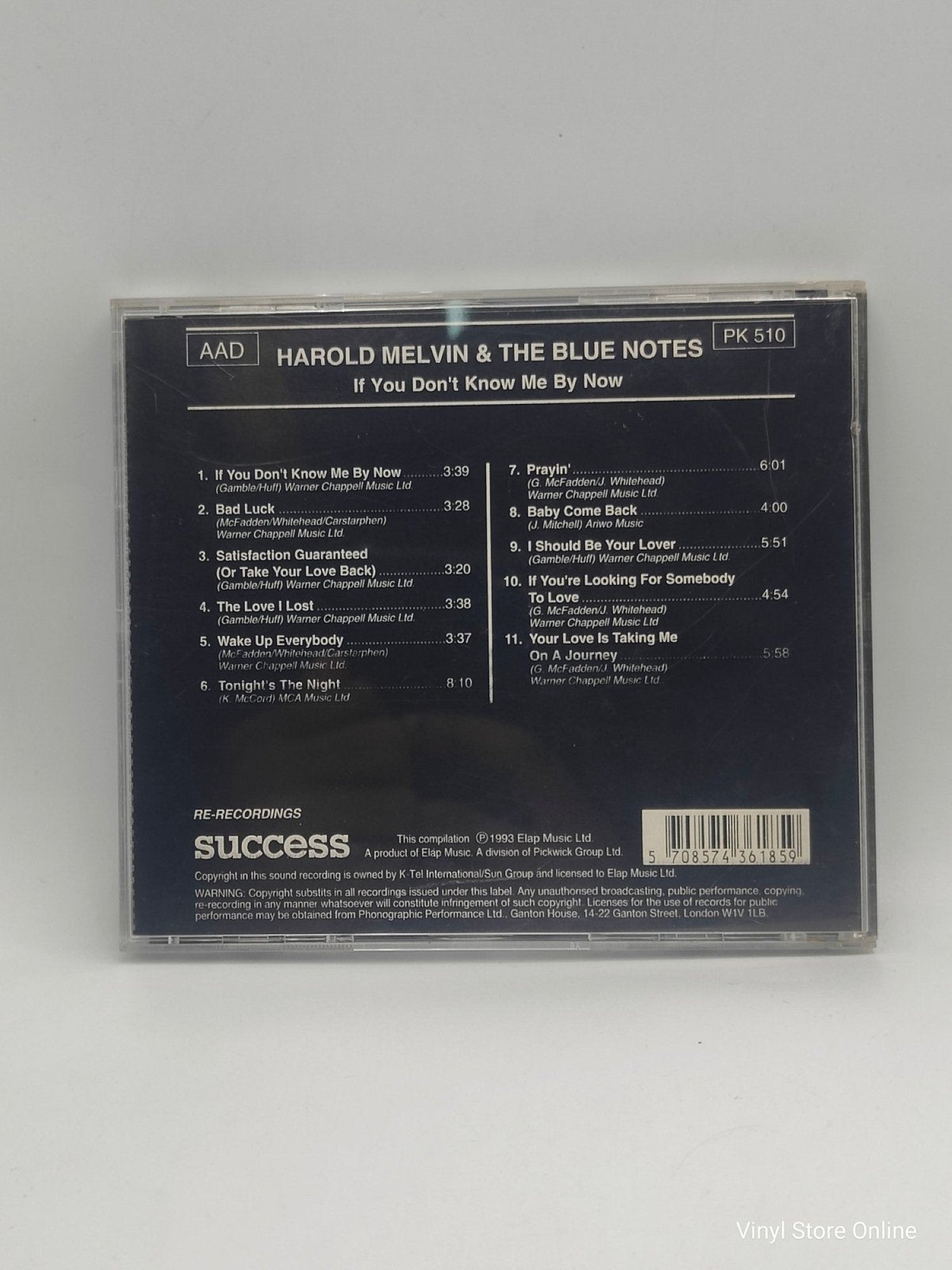 Harold Melvin And The Blue Notes ‎– If You Don‘t Know Me By Now - Vinyl Store Online