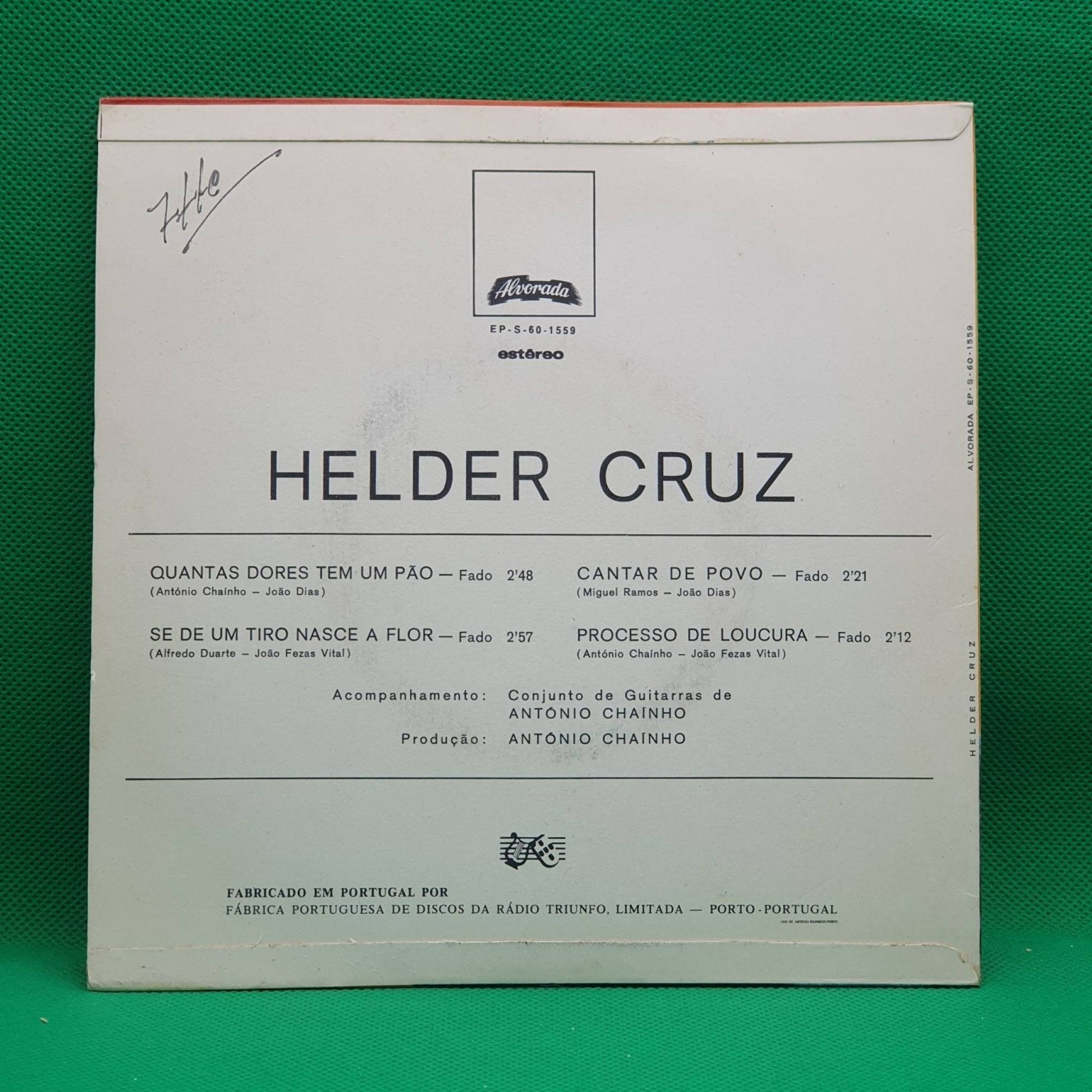 Helder Cruz ‎– Quantas Dores Tem um Pão - Vinyl Store Online