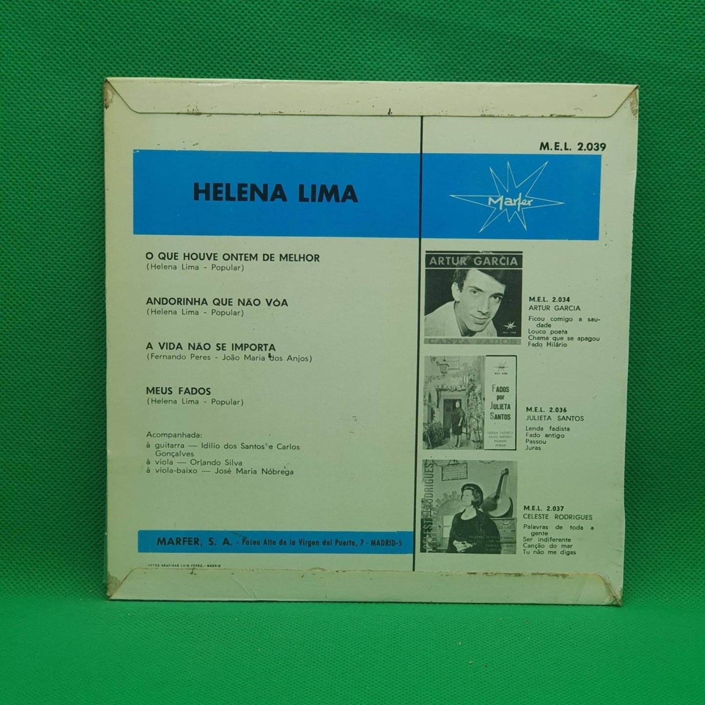 Helena Lima ‎– Fados - Vinyl Store Online