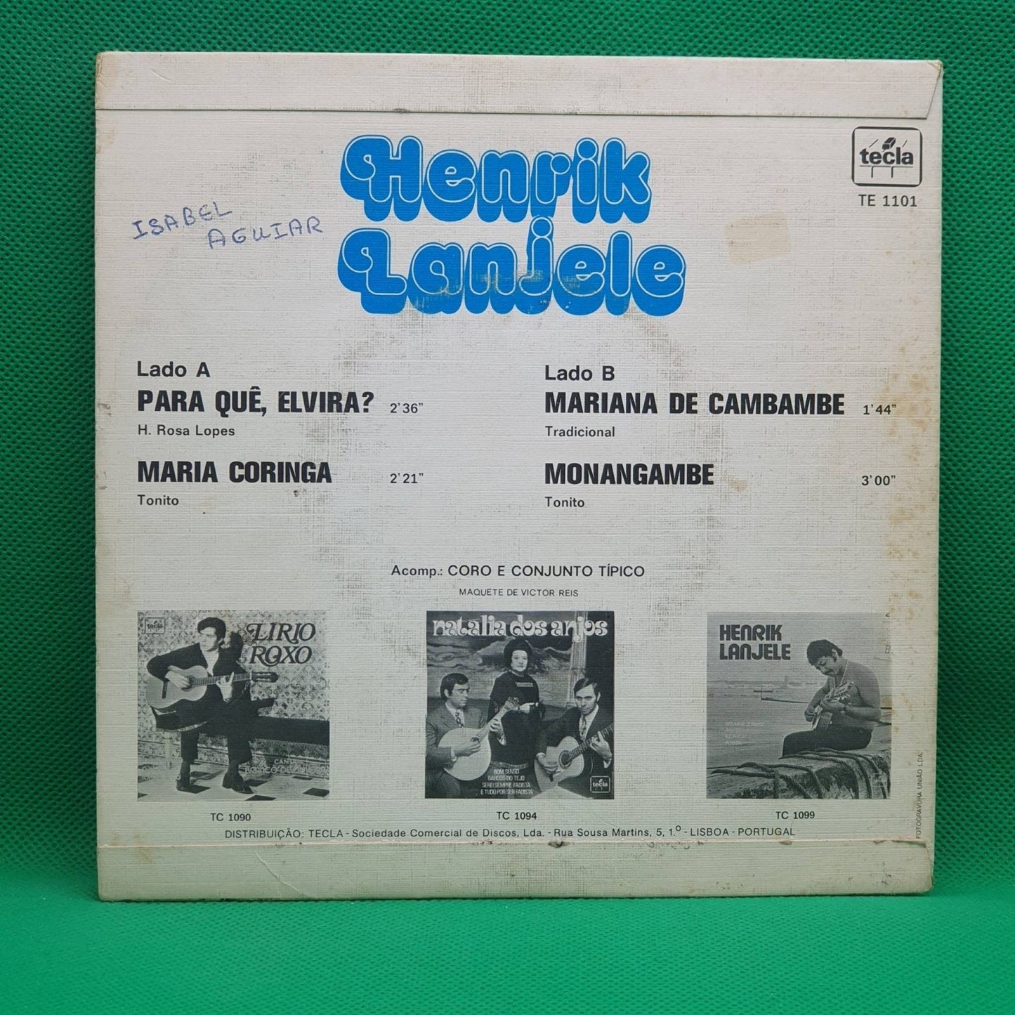 Henrik Lanjele ‎– Para Quê, Elvira? - Vinyl Store Online