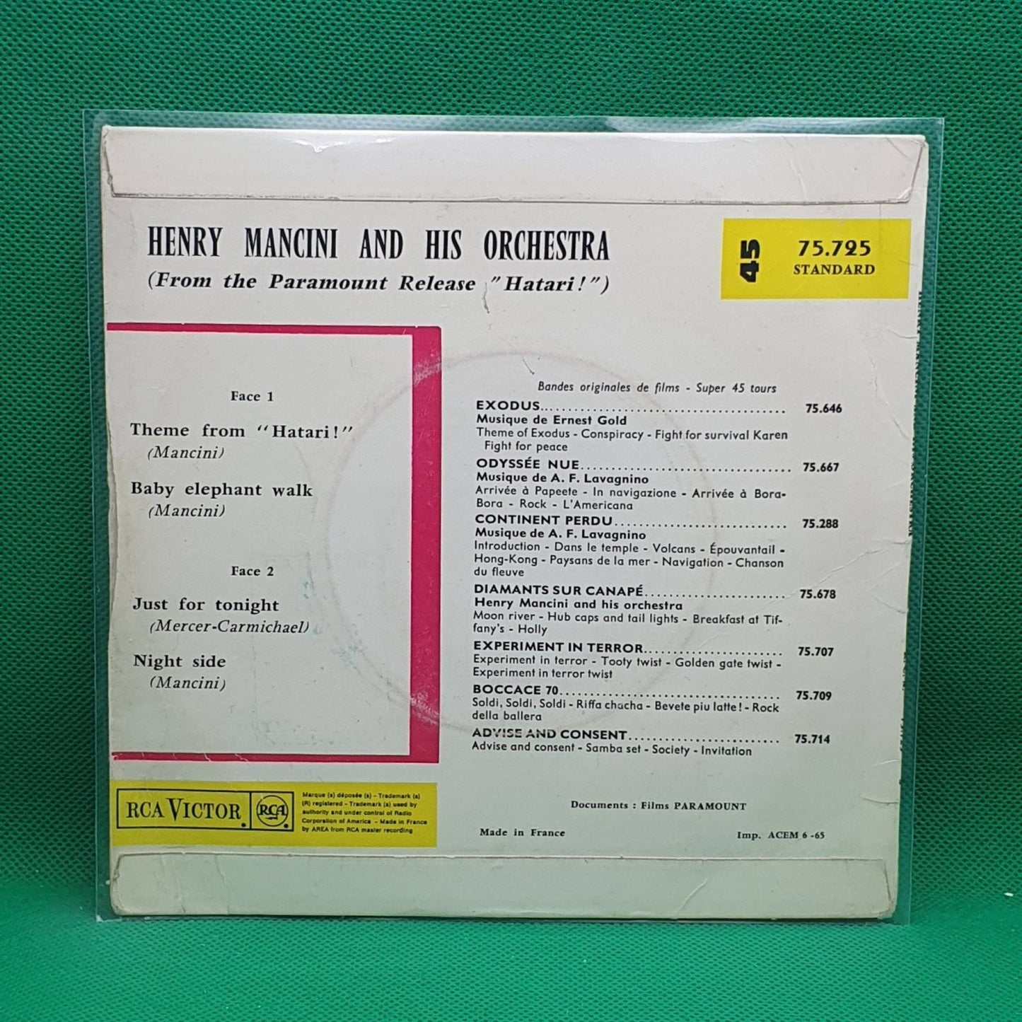 Henry Mancini And His Orchestra ‎– Hatari! - Vinyl Store Online