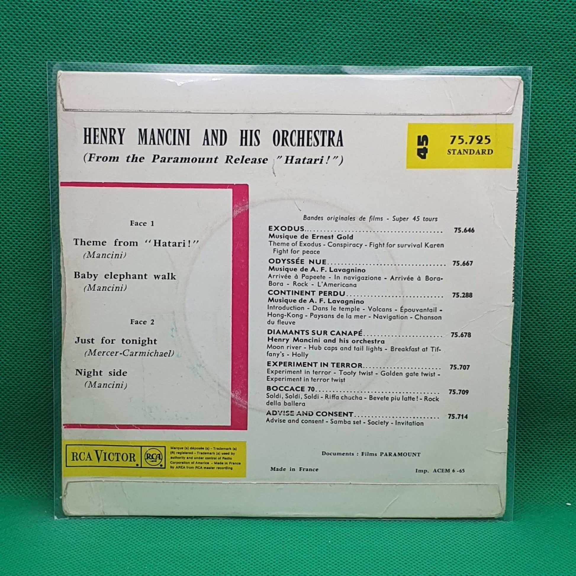 Henry Mancini And His Orchestra ‎– Hatari! - Vinyl Store Online