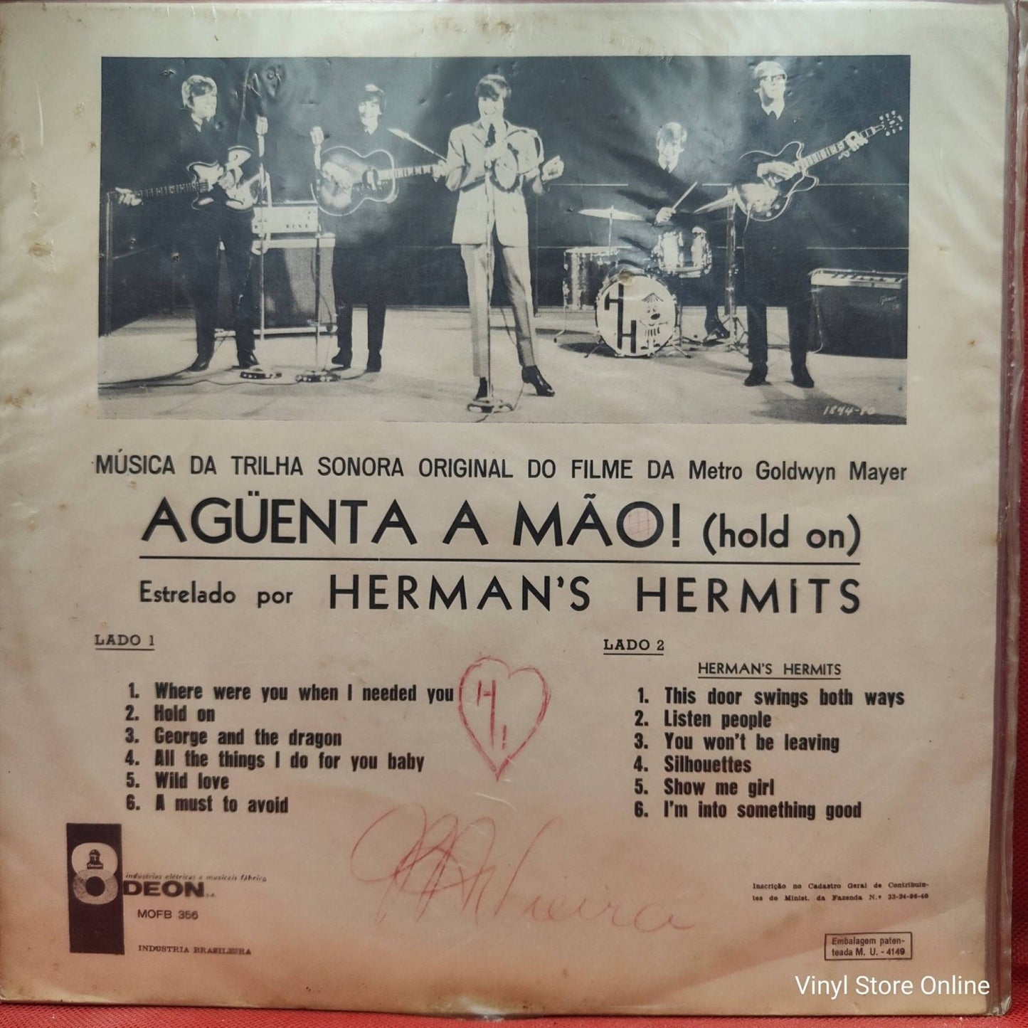 Herman's Hermits ‎– Aguenta A Mao! (Hold On) - Vinyl Store Online