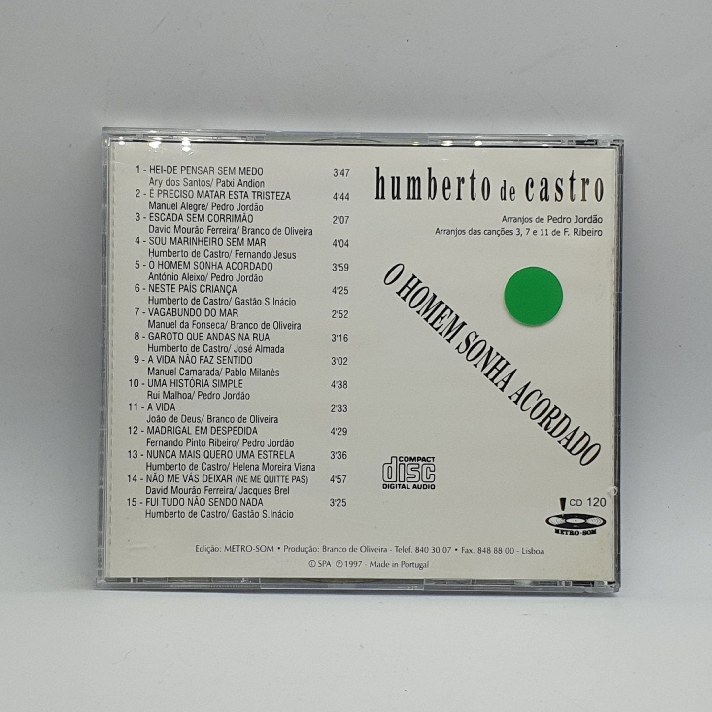 Humberto De Castro ‎– O Homem Sonha Acordado - Vinyl Store Online