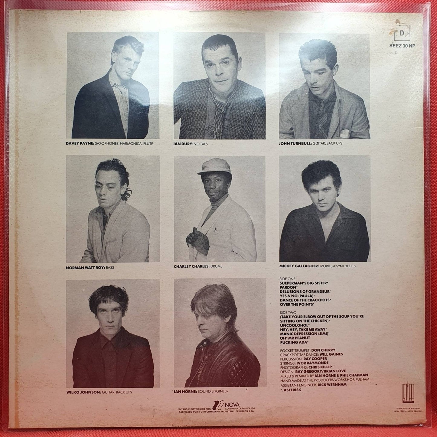 Ian Dury & The Blockheads ‎– Laughter - Vinyl Store Online