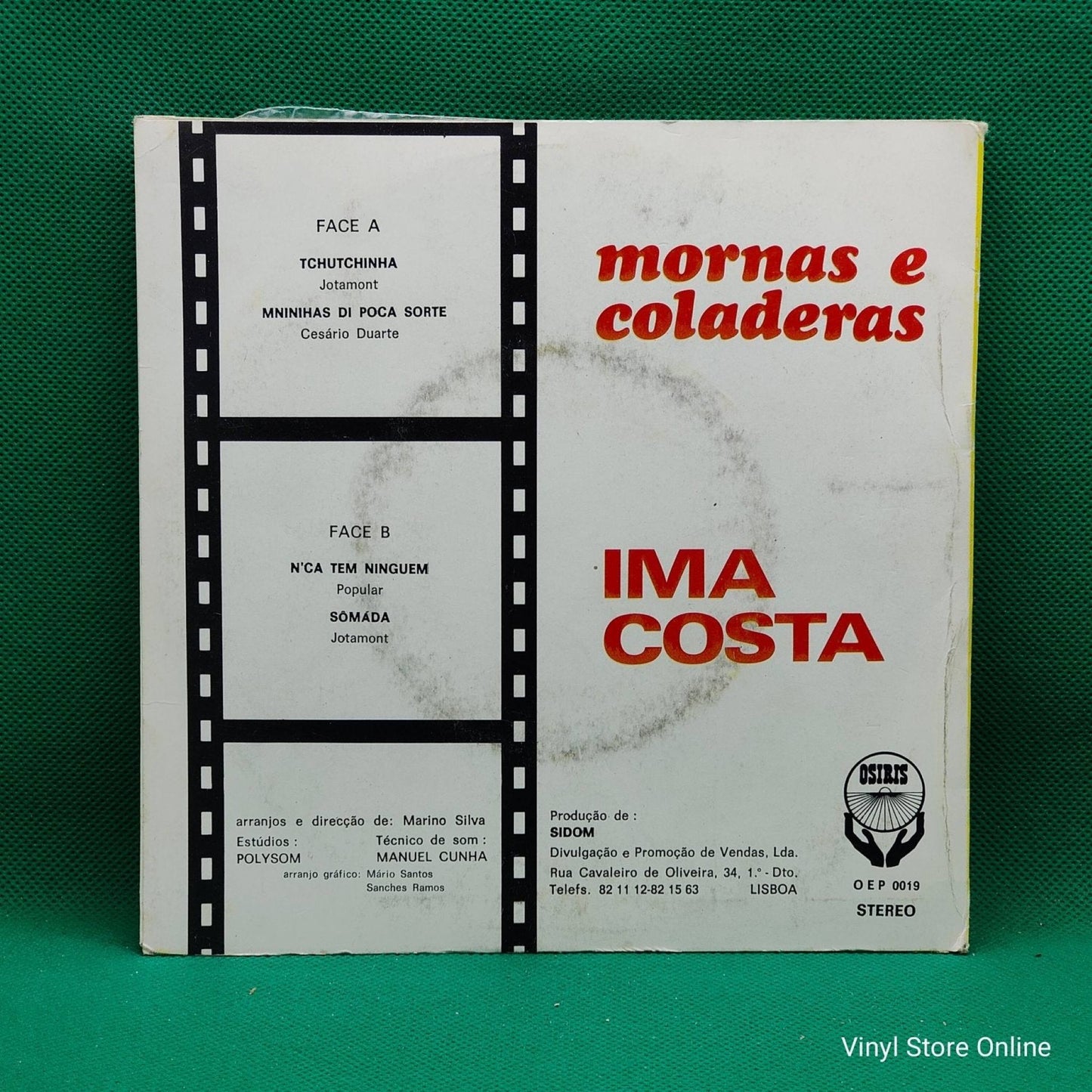 Ima Costa ‎– Mornas E Coladeras - Vinyl Store Online