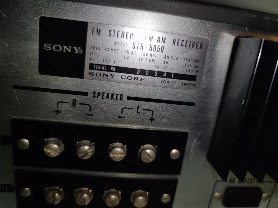 Amplificador sintonizador Sony str 6050 - Vintage ano 1971