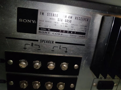 Amplificador sintonizador Sony str 6050 - Vintage ano 1971