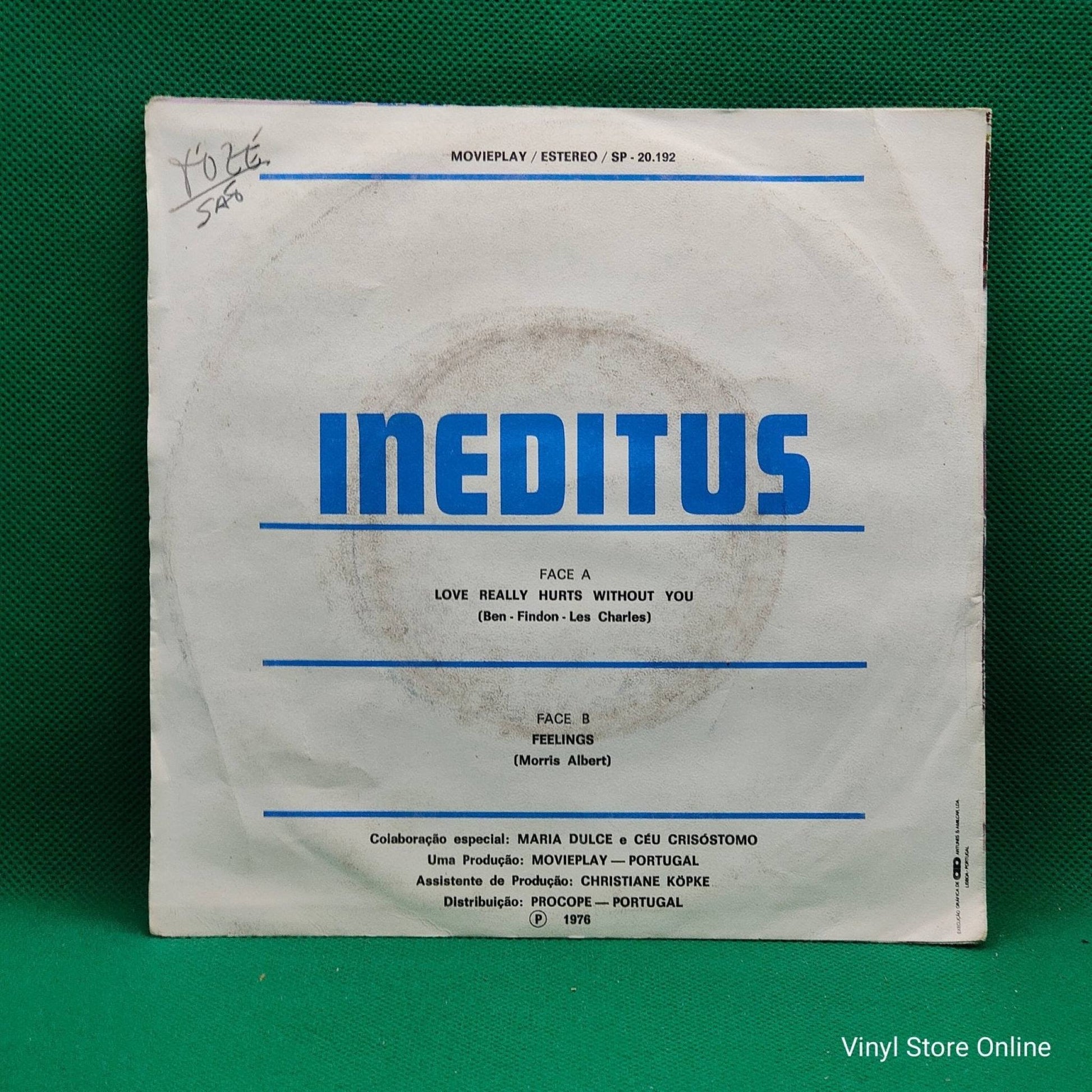 Ineditus ‎– Love Really Hurts Without You - Vinyl Store Online