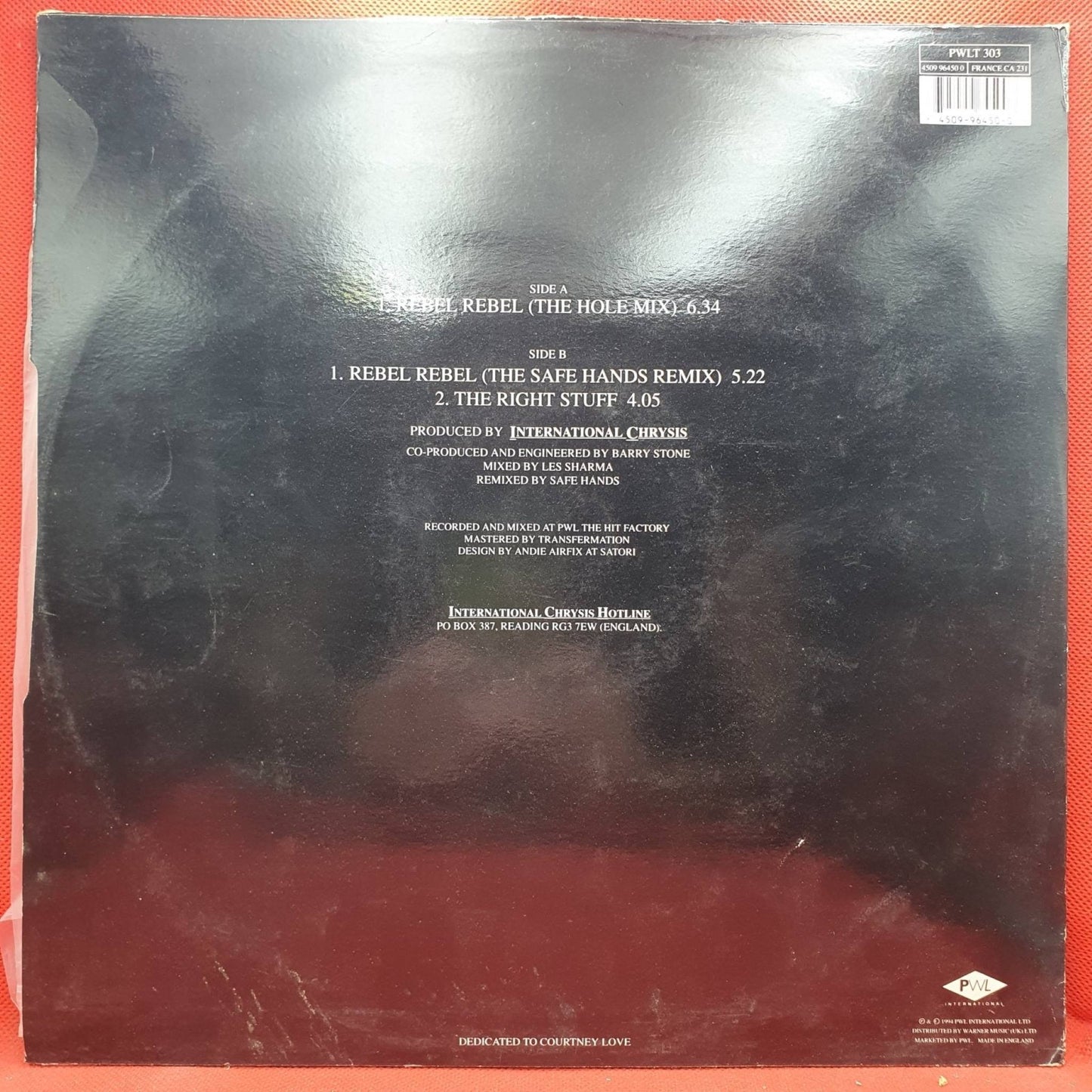 International Chrysis ‎– Rebel Rebel - Vinyl Store Online
