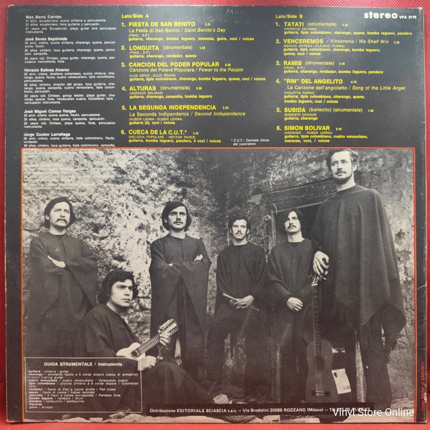 Inti - Illimani ‎– Viva Chile! - Vinyl Store Online