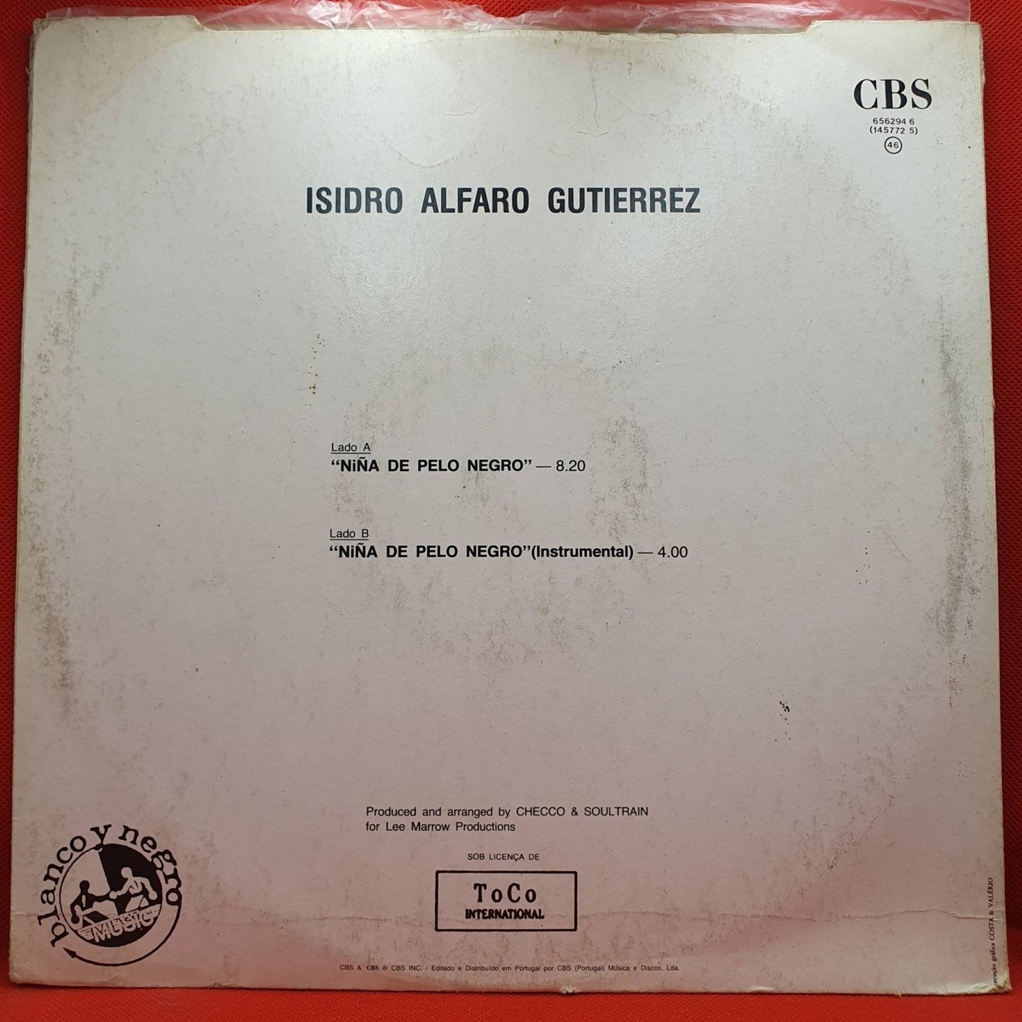 Isidro Alfaro Gutierrez ‎– Niña De Pelo Negro - Vinyl Store Online