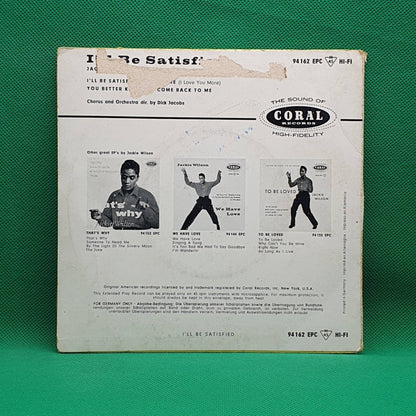 Jackie Wilson ‎– I'll Be Satisfied - Vinyl Store Online