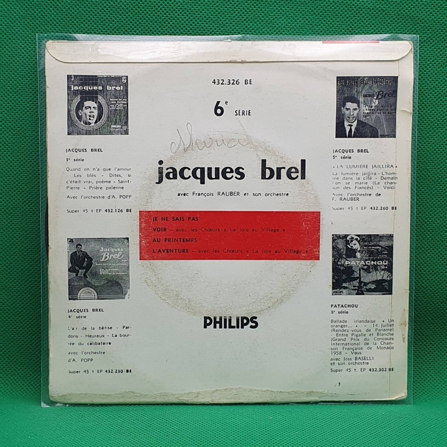 Jacques Brel ‎– 6 - Vinyl Store Online