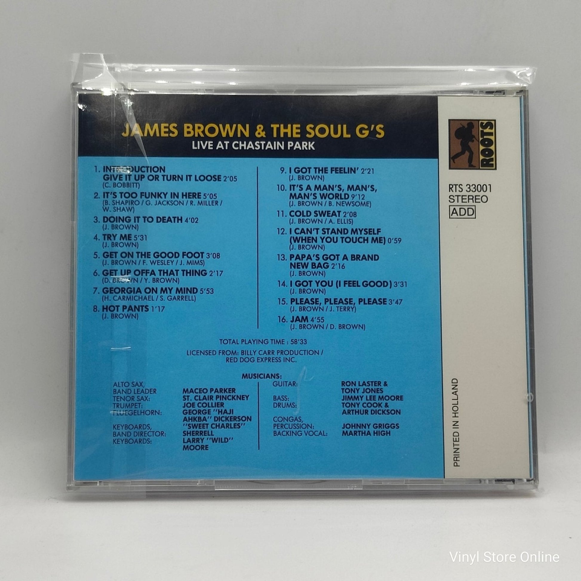 James Brown & The Soul G's ‎– Live At Chastain Park - Vinyl Store Online
