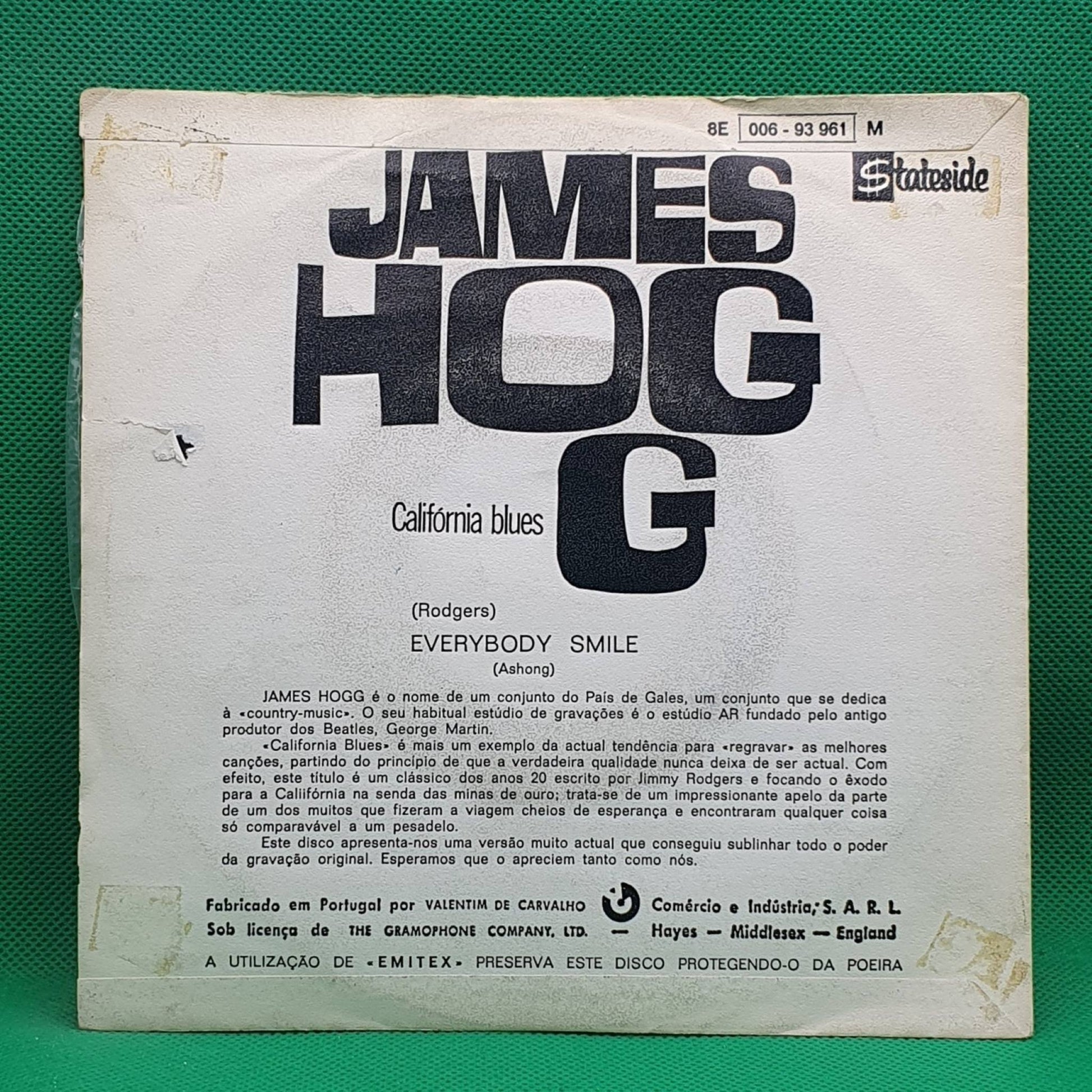 James Hogg ‎– California Blues - Vinyl Store Online