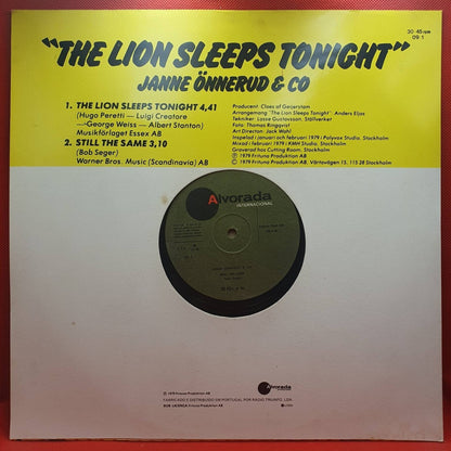 Janne Önnerud & Co ‎– The Lion Sleeps Tonight - Vinyl Store Online