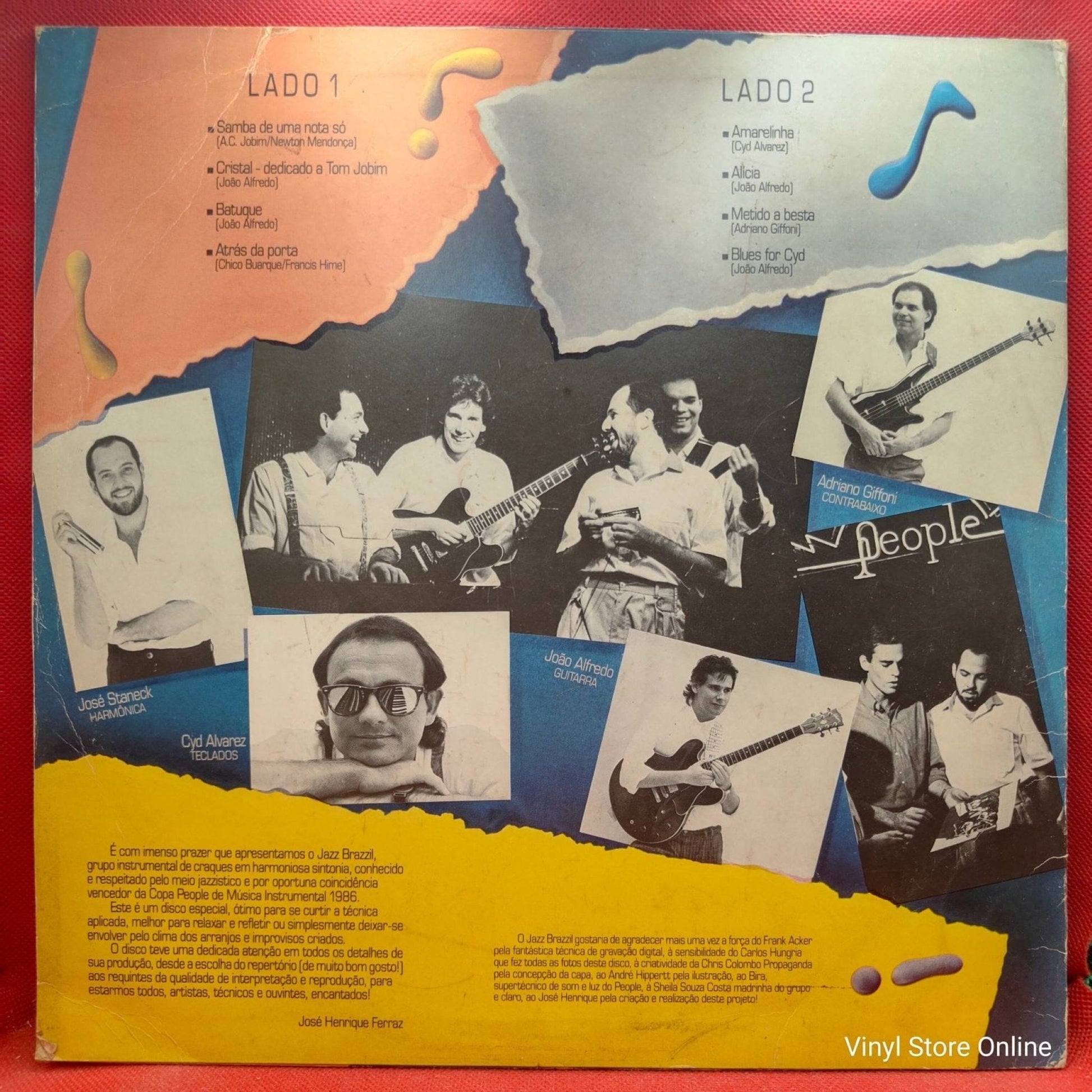 Jazz Brazzil ‎– Ao Vivo No People - Vinyl Store Online