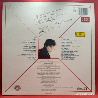 Jean - Luc Lahaye ‎– Peur - Vinyl Store Online