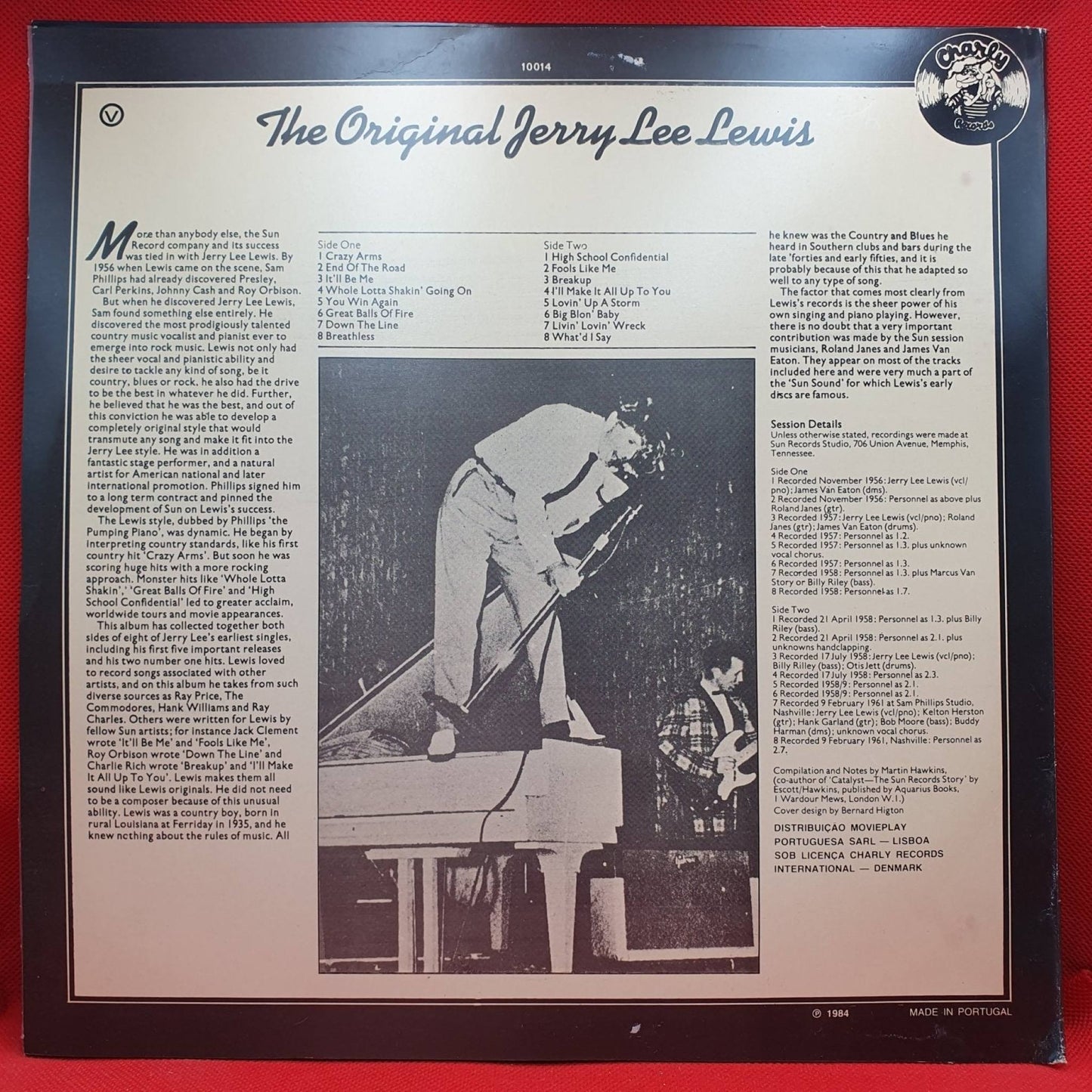 Jerry Lee Lewis ‎– The Original Jerry Lee Lewis - Vinyl Store Online
