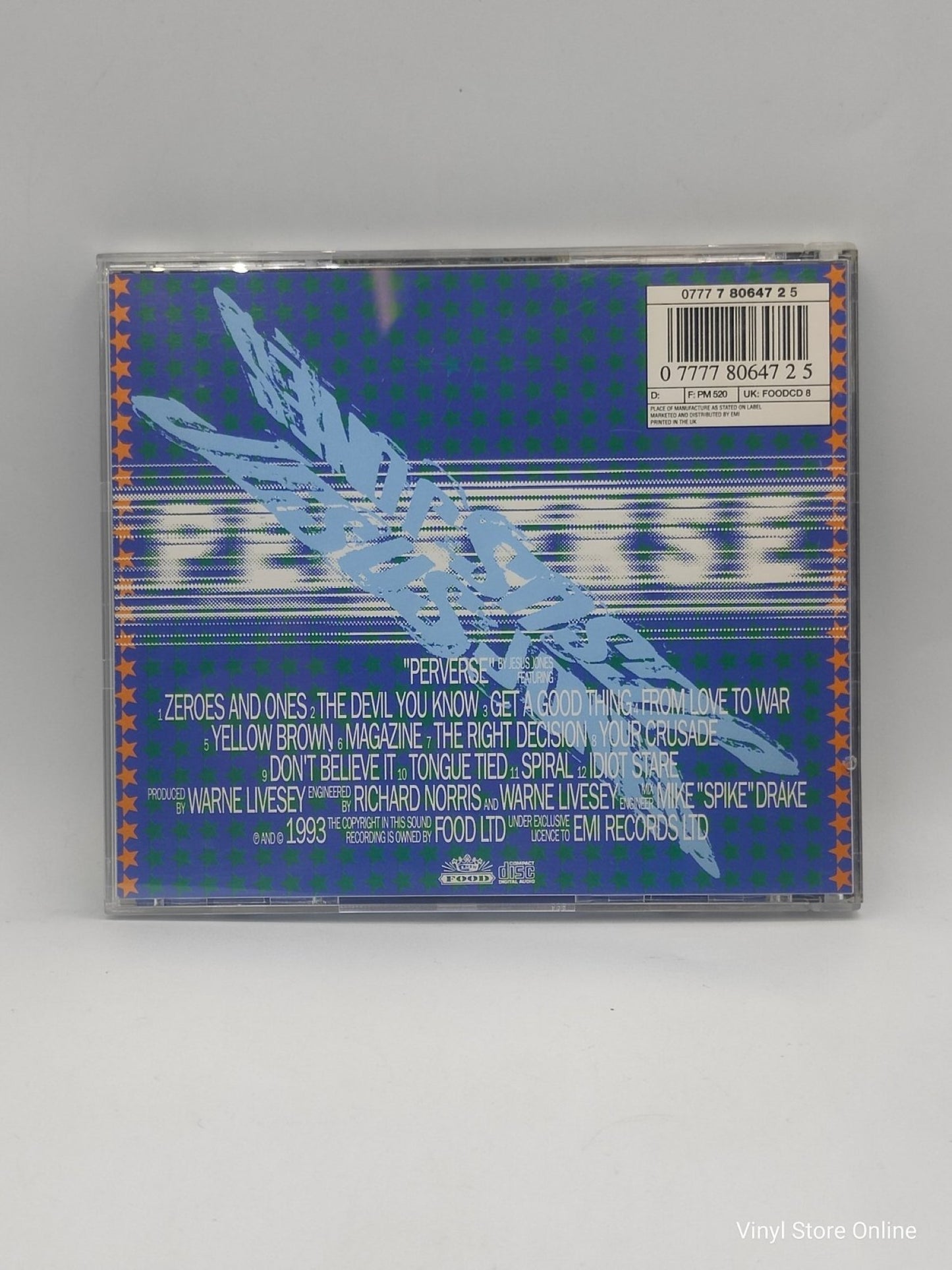 Jesus Jones ‎– Perverse - Vinyl Store Online