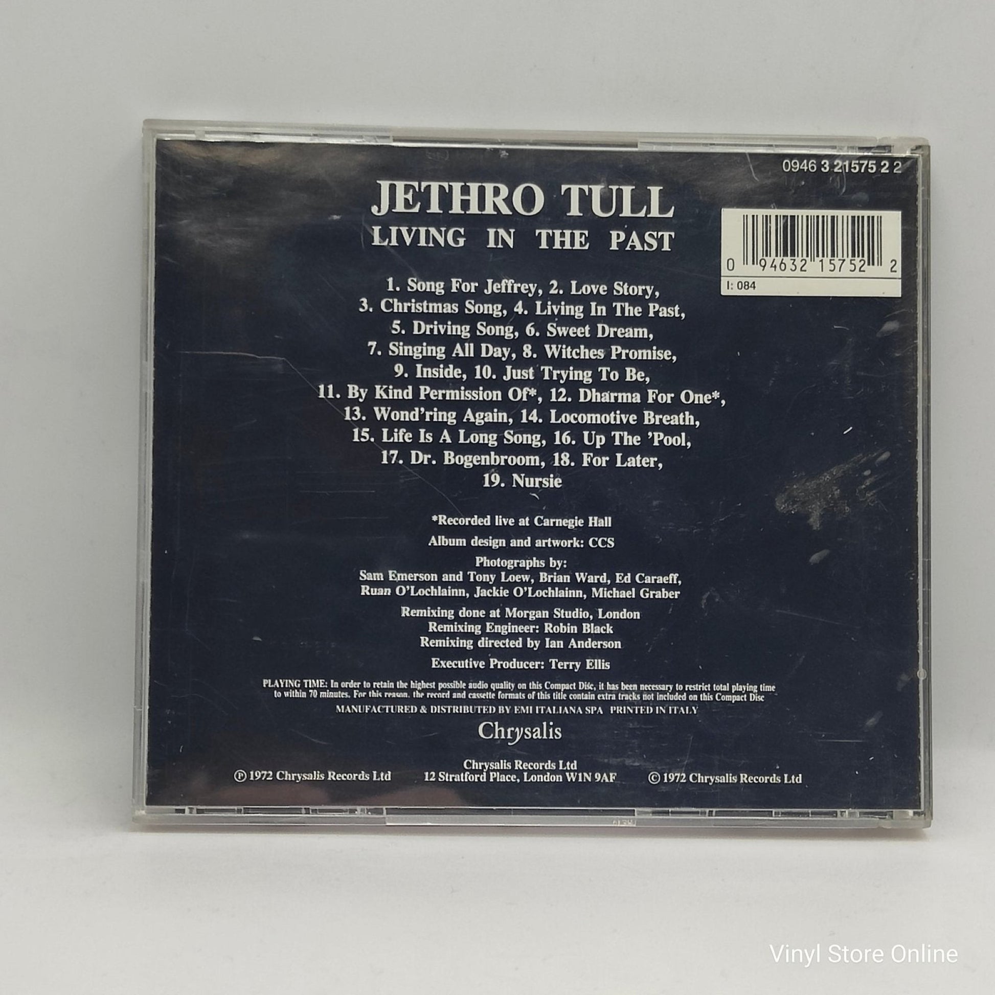 Jethro Tull ‎– Living In The Past - Vinyl Store Online