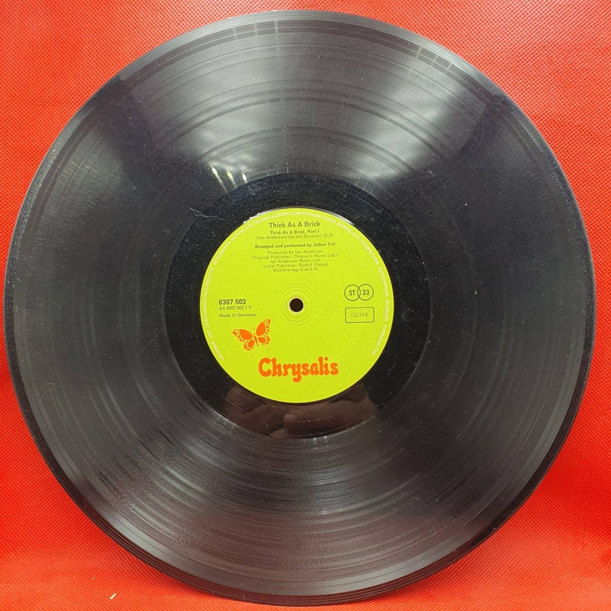 Jethro Tull ‎– Thick As A Brick - Vinyl Store Online