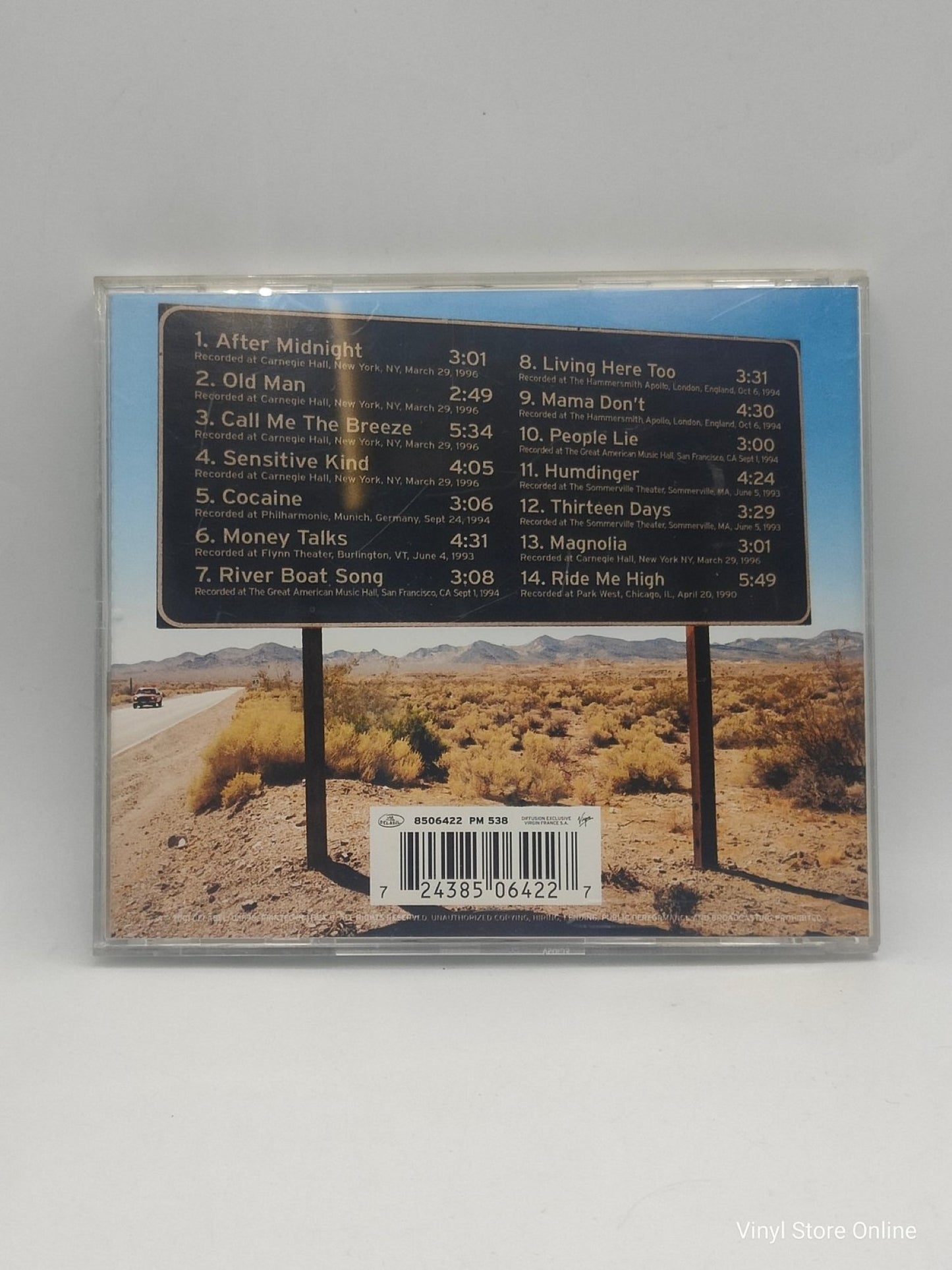J.J. Cale ‎– Live - Vinyl Store Online