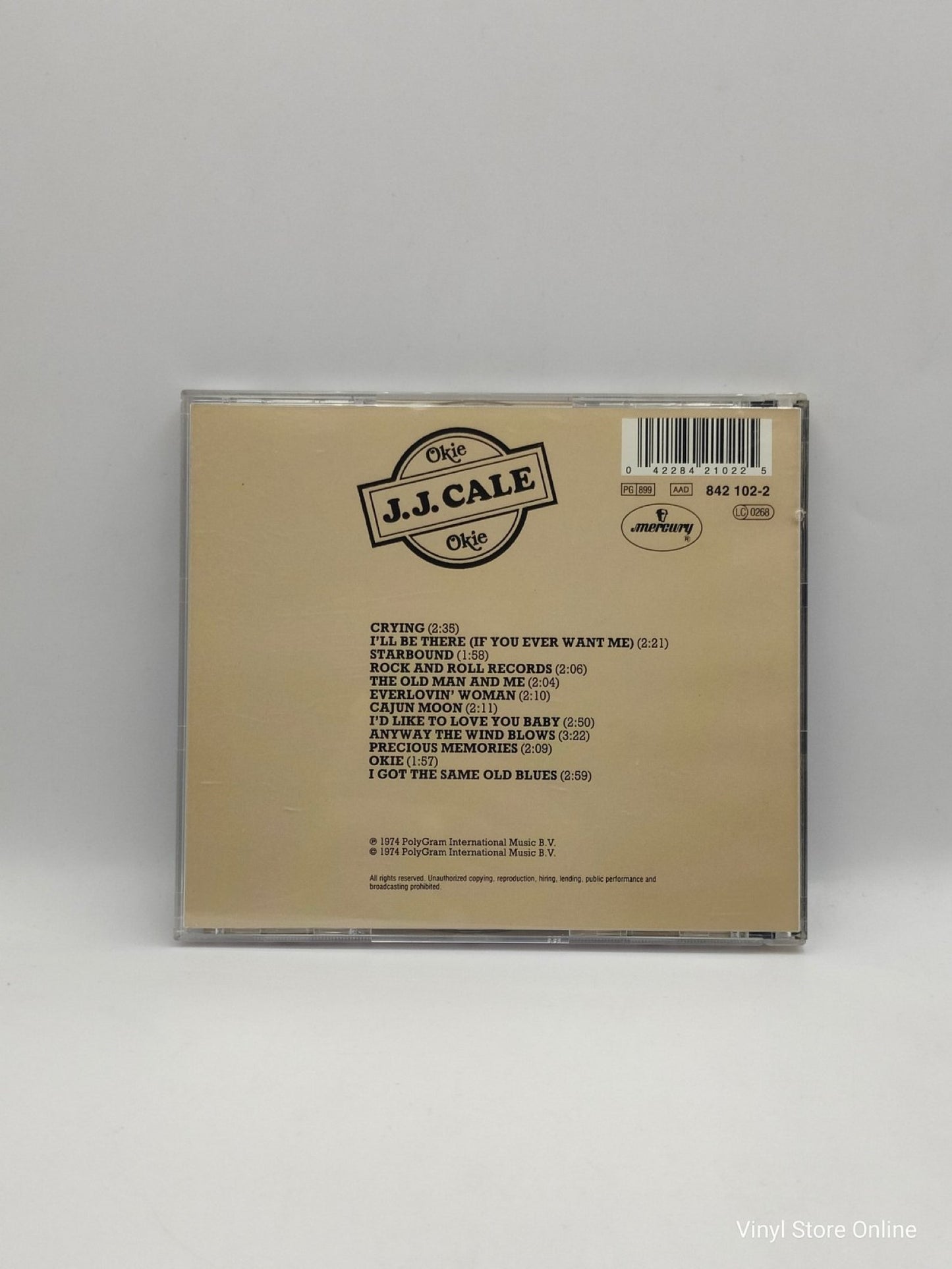 J.J. Cale ‎– Okie - Vinyl Store Online