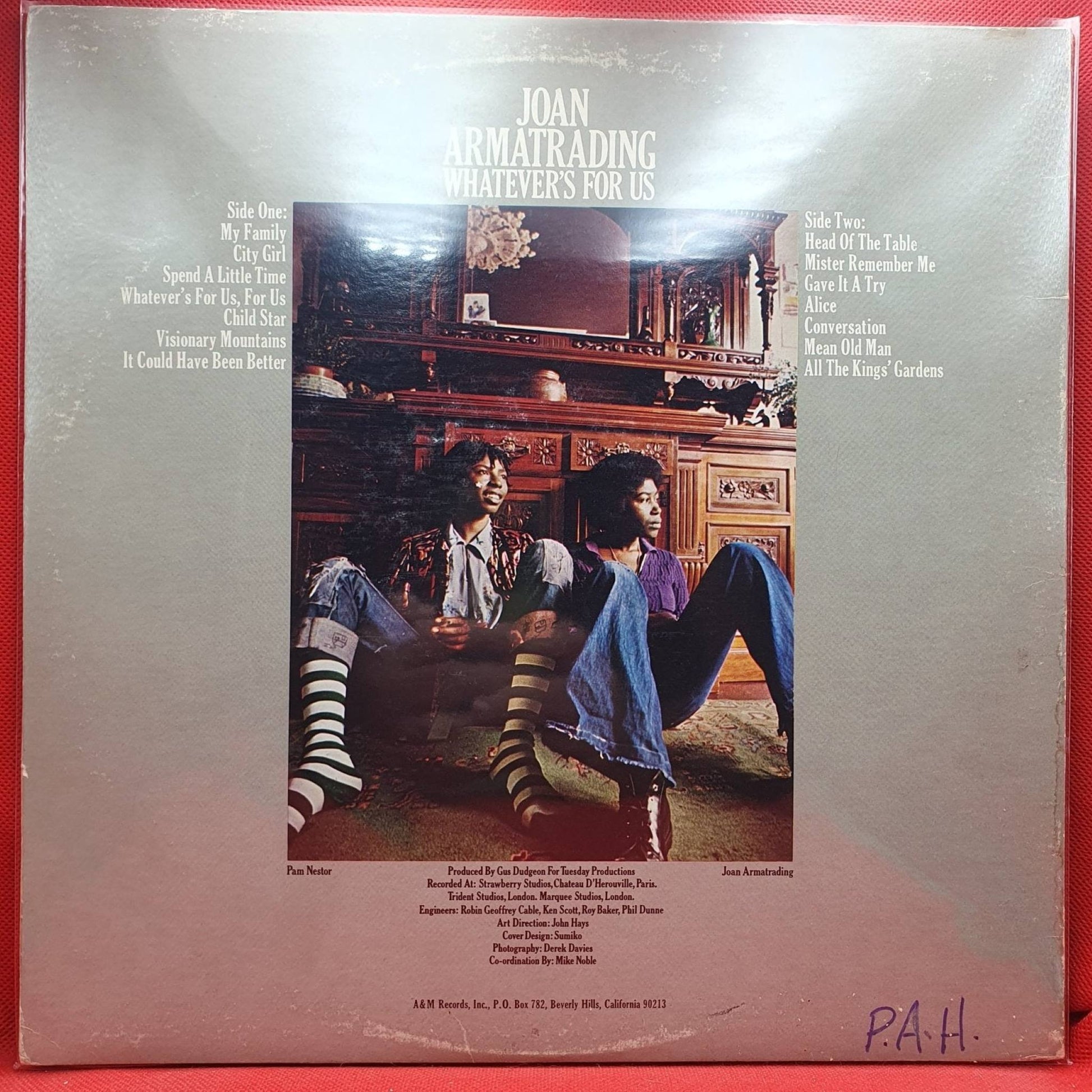 Joan Armatrading ‎– Whatever's For Us - Vinyl Store Online