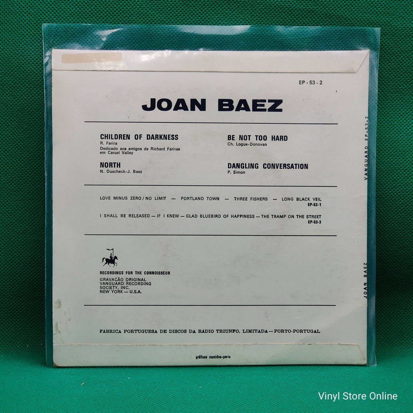 Joan Baez ‎– Children Of Darkness - Vinyl Store Online