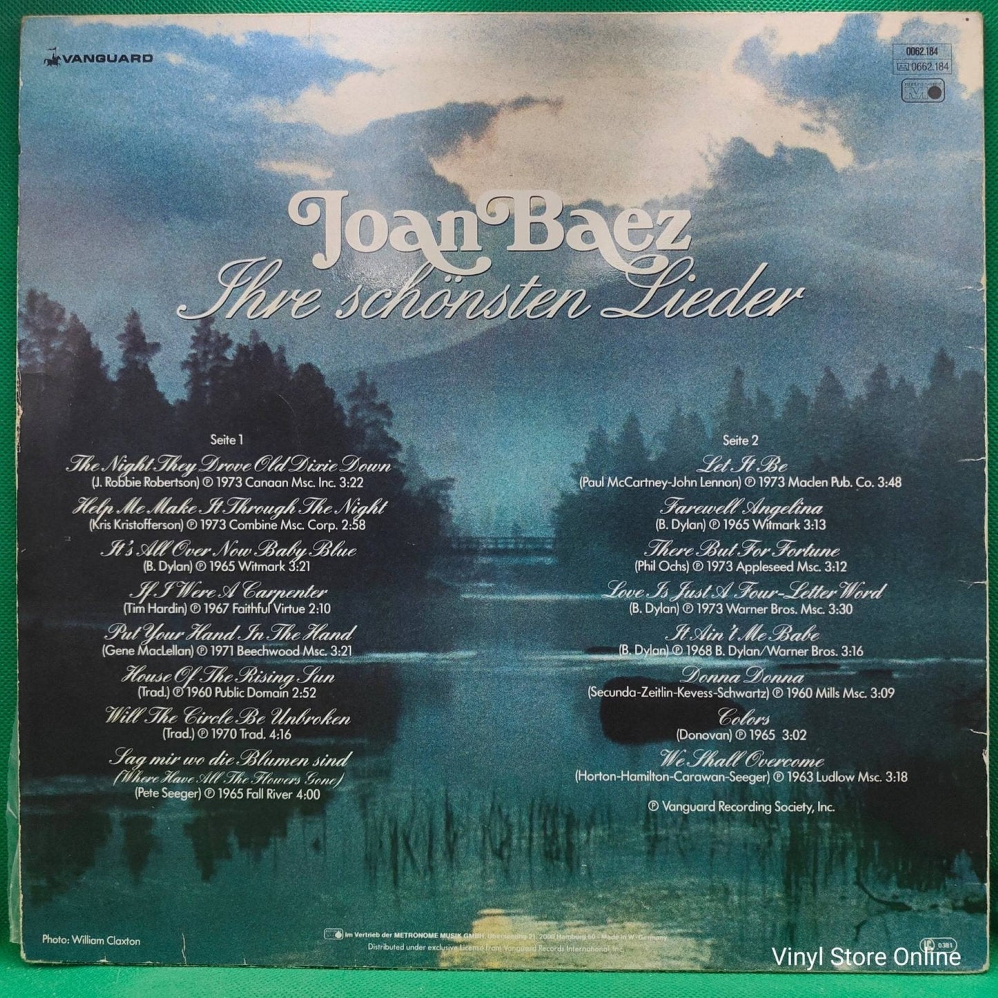 Joan Baez ‎– Ihre Schönsten Lieder - Vinyl Store Online
