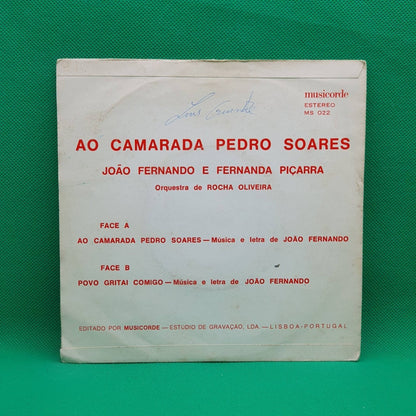 João Fernando, Fernanda Piçarra ‎– Ao Camarada Pedro Soares - Vinyl Store Online