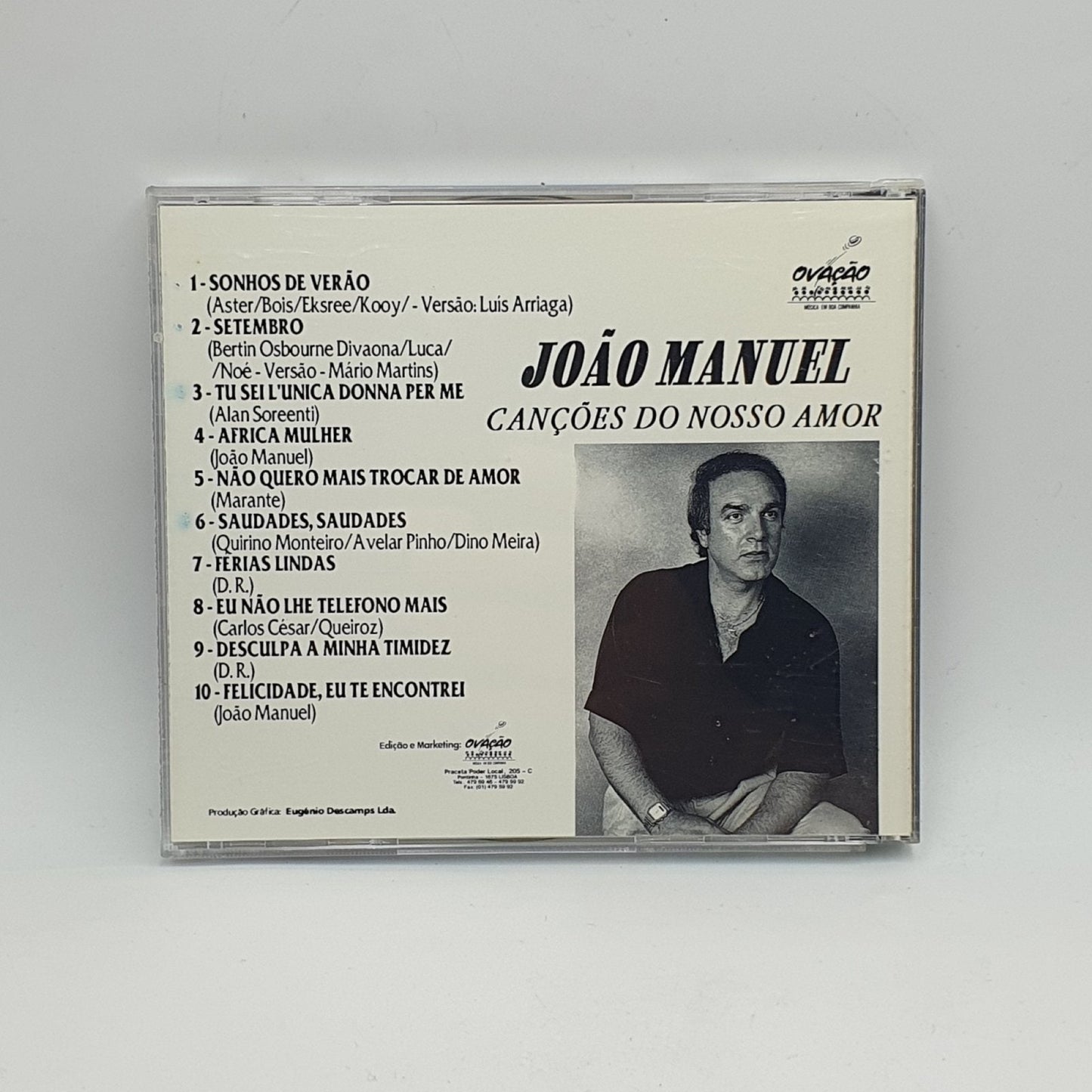 João Manuel ‎– Canções Do Nosso Amor - Vinyl Store Online