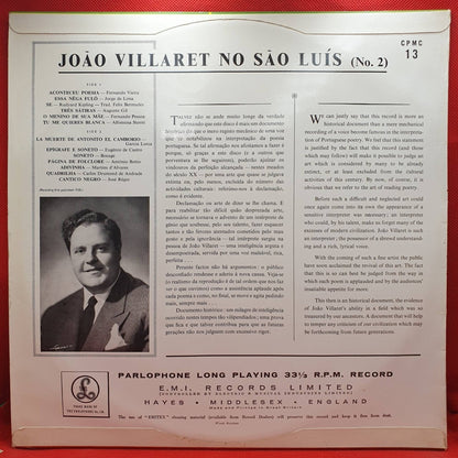 João Villaret ‎– "João Villaret No São Luís," Nº 2 - Vinyl Store Online